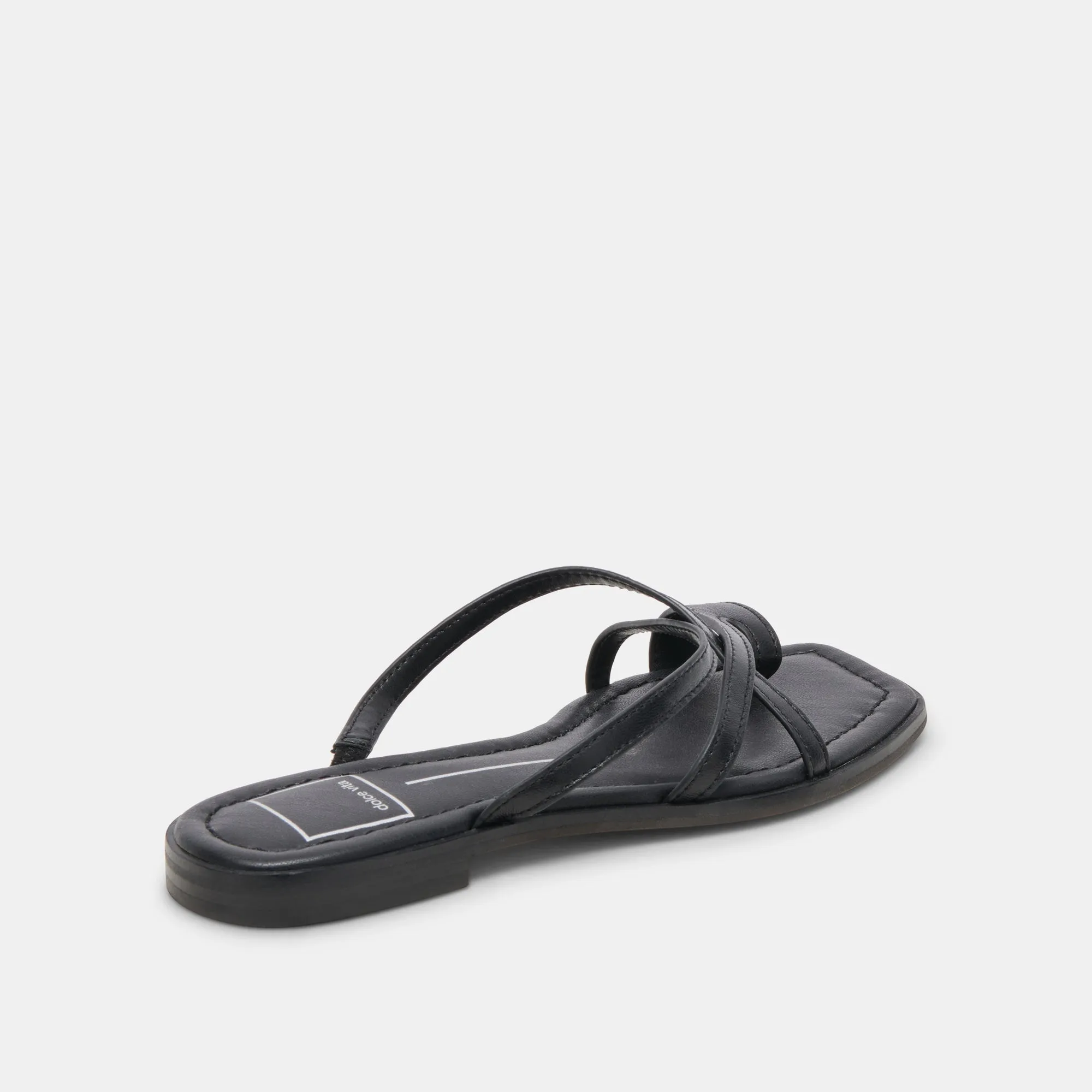 INDIGO SANDALS BLACK LEATHER shade