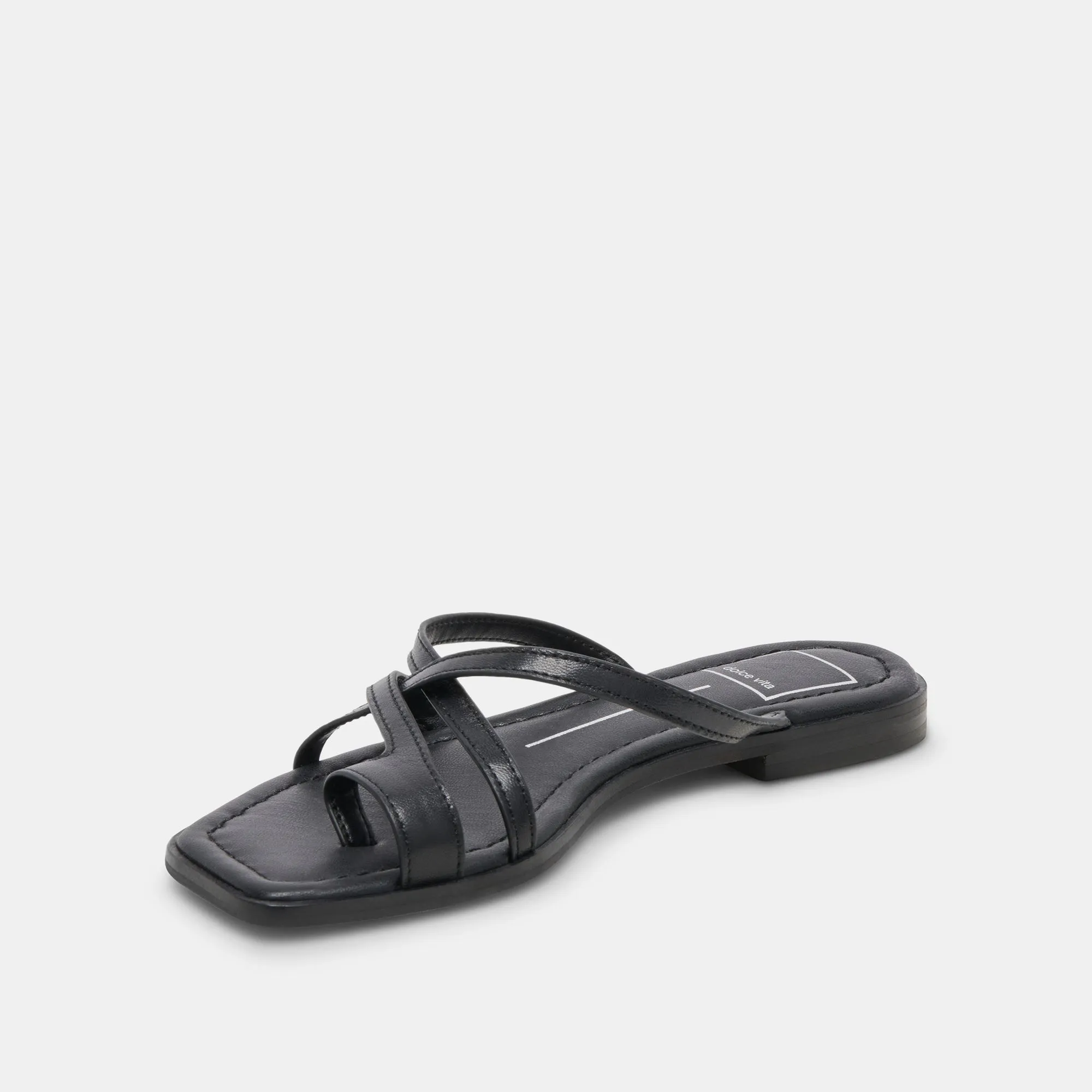 Hypoallergenic materials Eco Friendly Manufacturing Process INDIGO SANDALS BLACK LEATHER