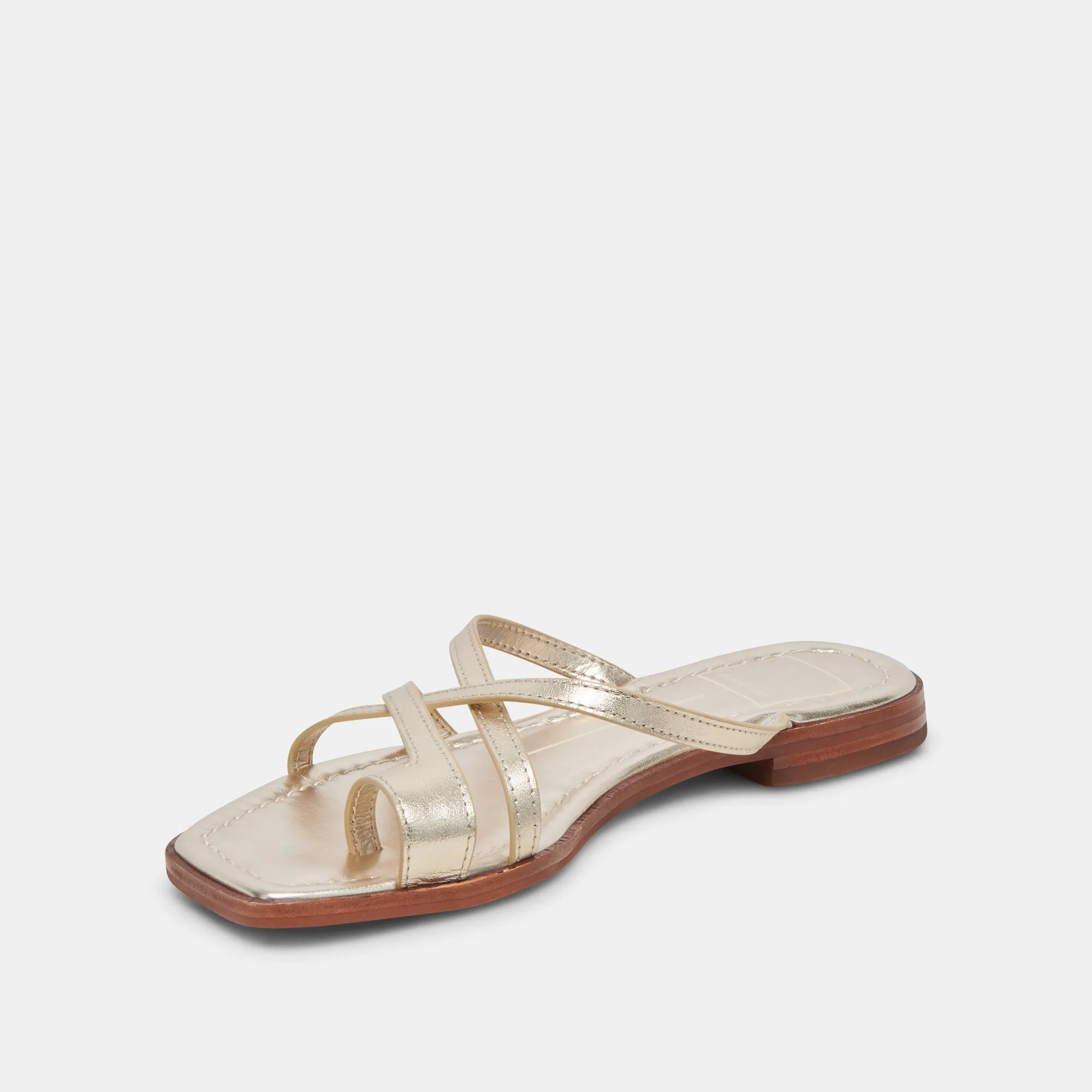 INDIGO SANDALS GOLD DISTRESSED LEATHER Versatile lining Distinctive breathability