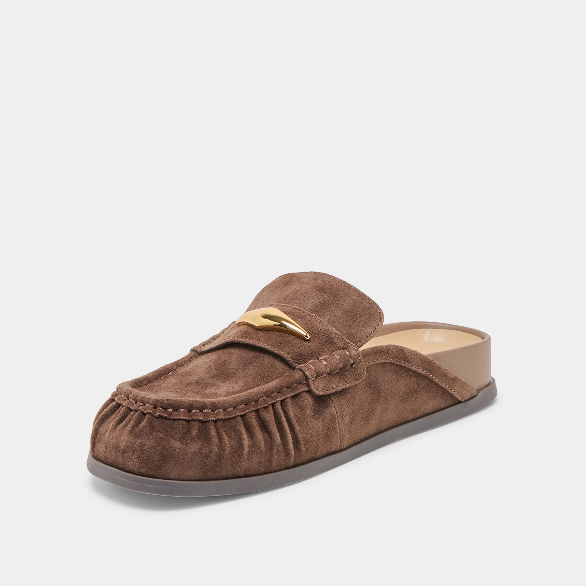 JODERO FLATS DK BROWN SUEDE Suede Feel Smooth Walk