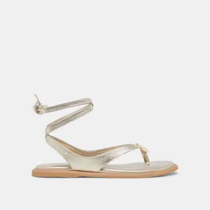 Traditional JUDY SANDALS LIGHT GOLD LEATHER
