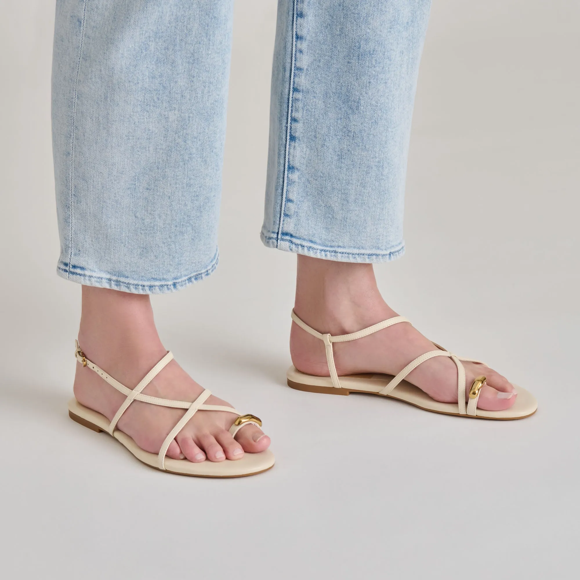 coldest Superior Performance KESHA SANDALS BONE LEATHER