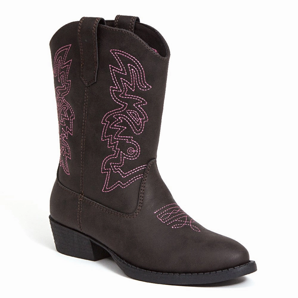 Kids' Ranch in Dark Brown/Pink Ankle Lock Technology All terrain