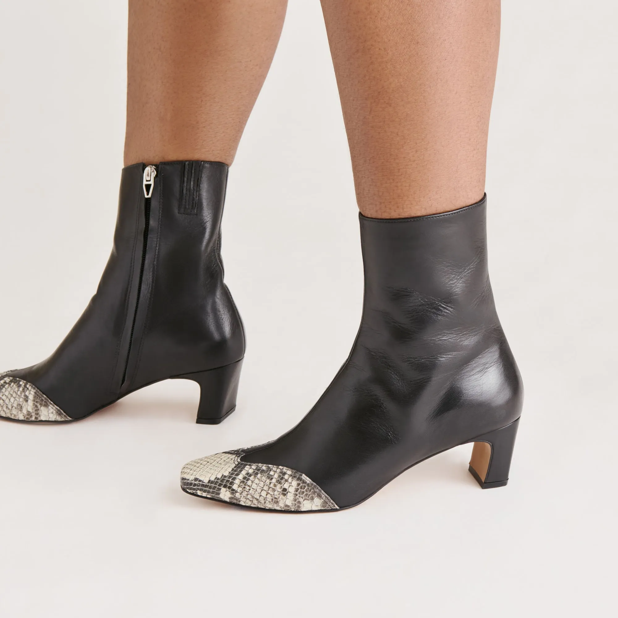 ANIKA BOOTS BLACK MULTI LEATHER Durable rubber sole TPU Midsole