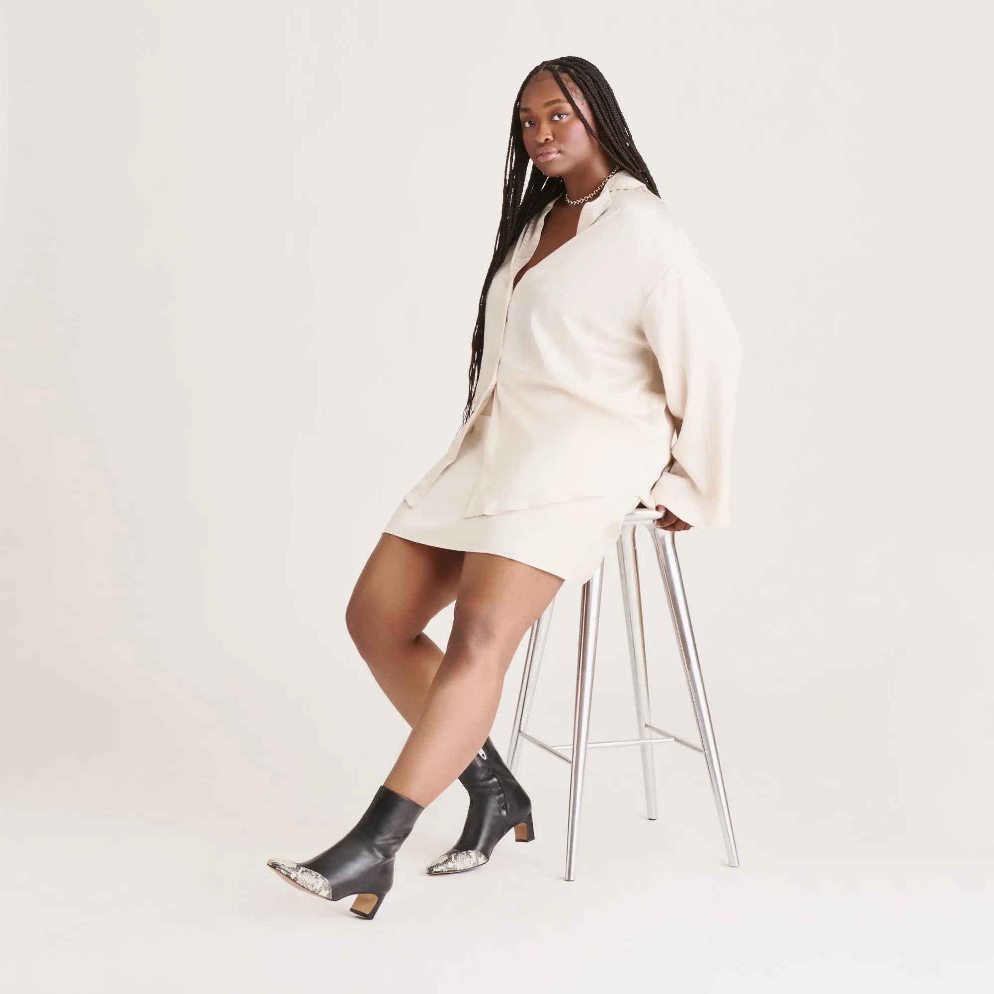 Moisture Management ANIKA BOOTS BLACK MULTI LEATHER