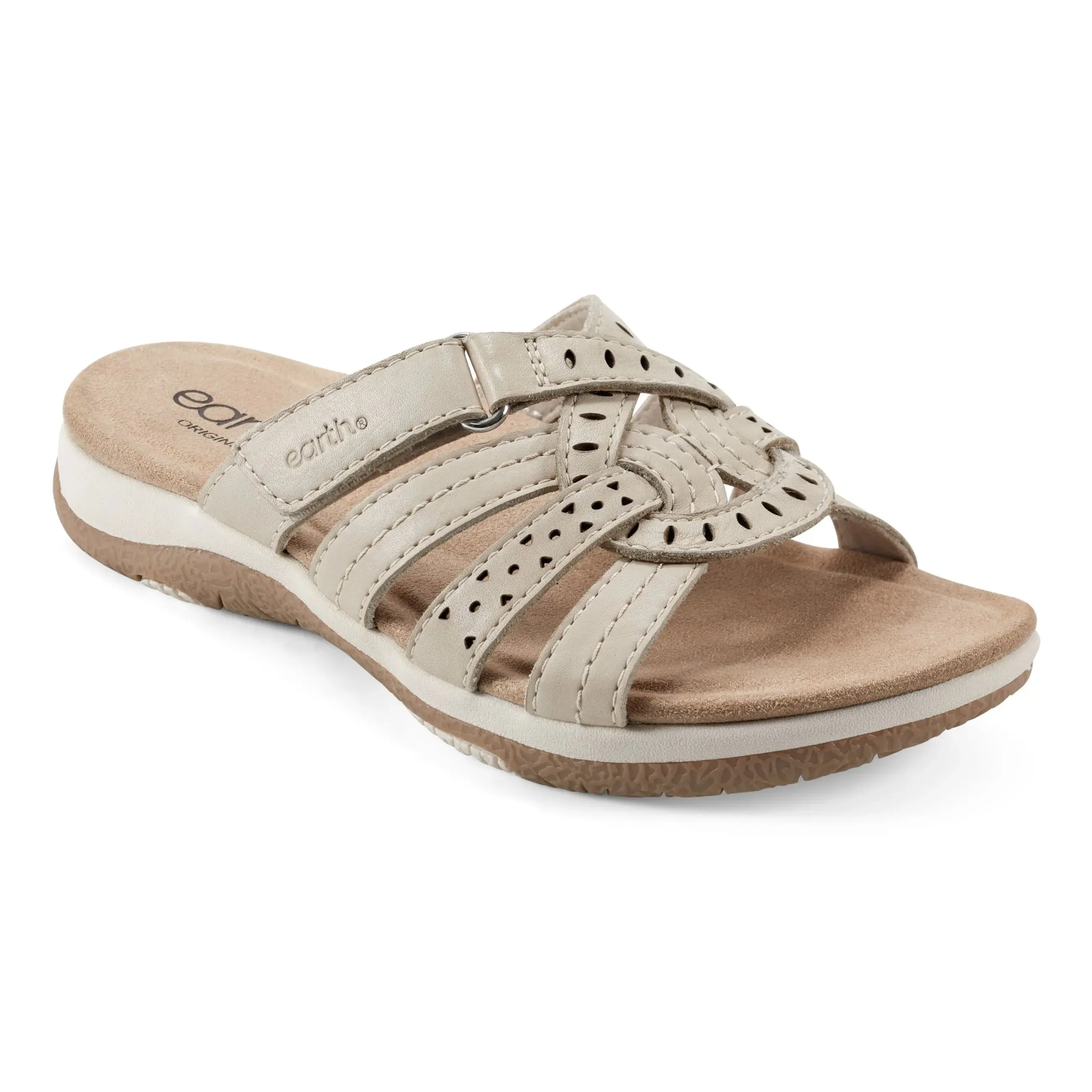Sassoni Strappy Casual Slip-On Flat Sandals All Terrain Traction Lug