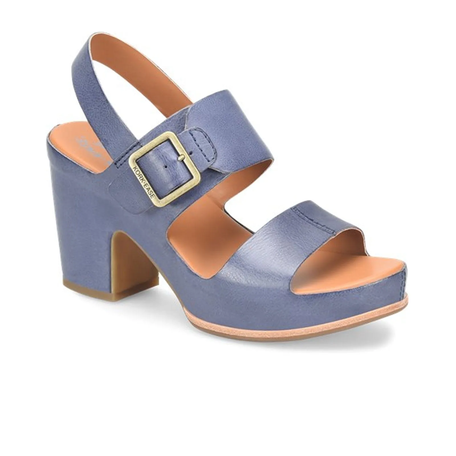 Kork-Ease San Carlos Heeled Sandal (Women) - Navy Anti slip technology