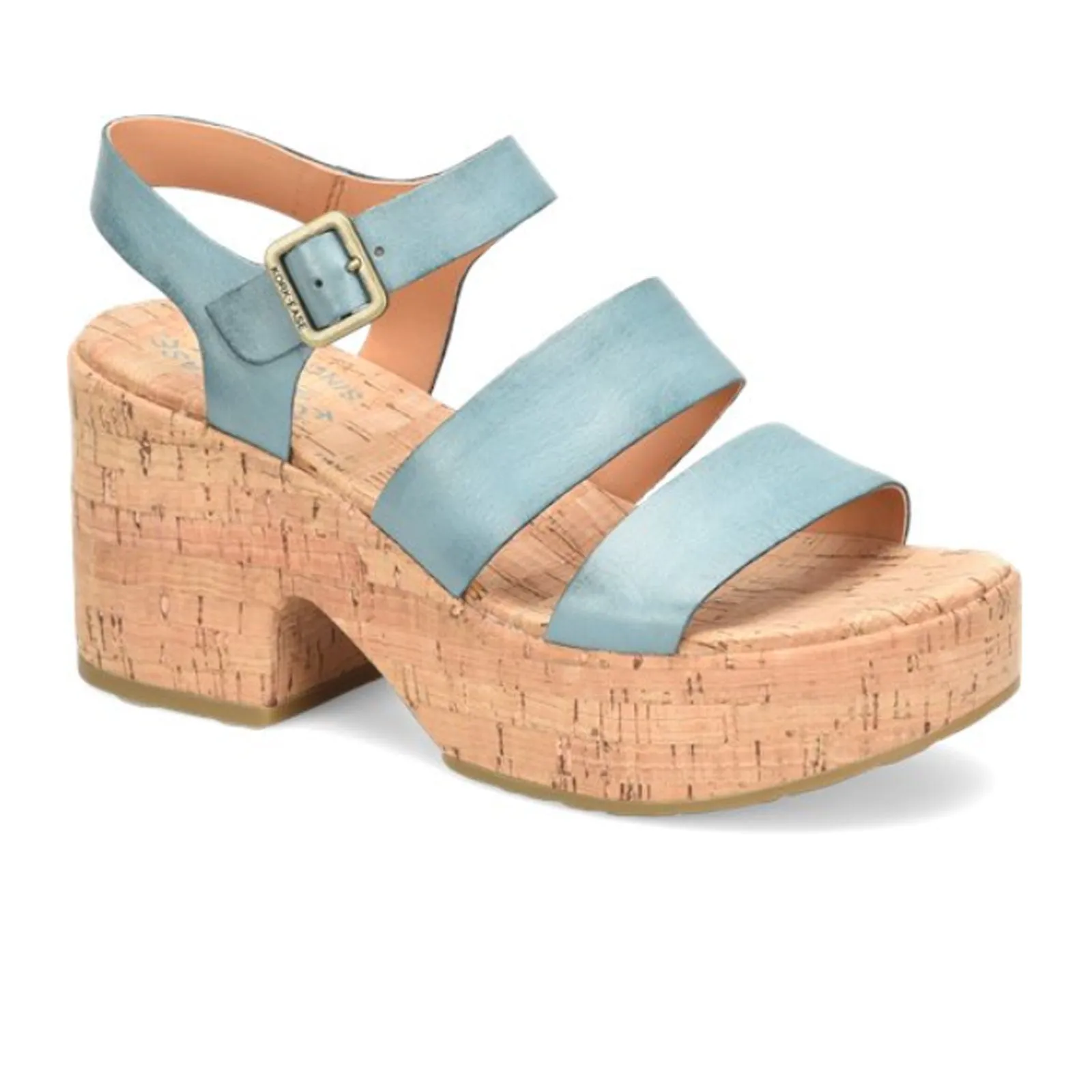 Easy Footwear Kork-Ease Tish Wedge Sandal (Women) - Turquoise Guinea