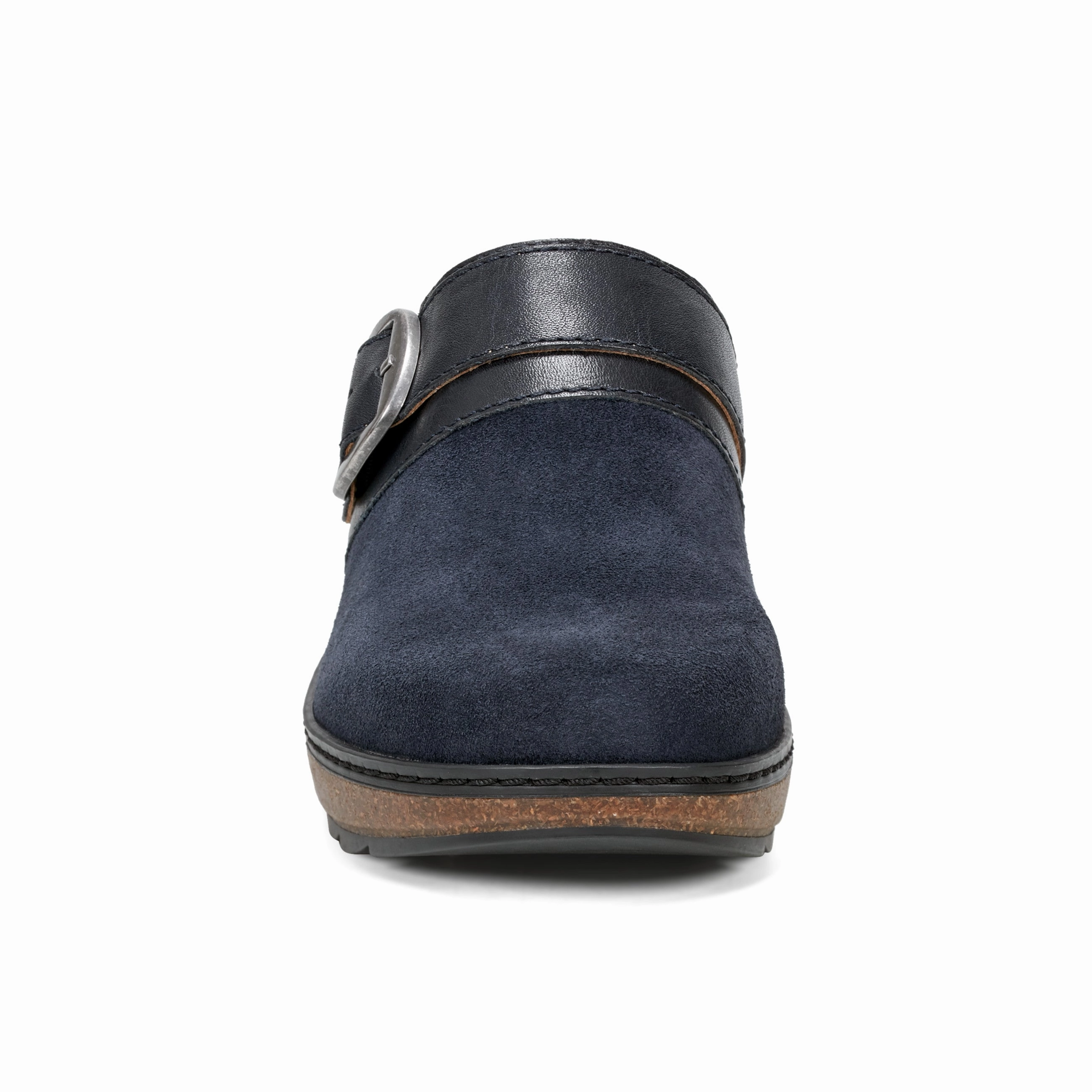 Leather Material Kulla Slip-on Round Toe Casual Clogs
