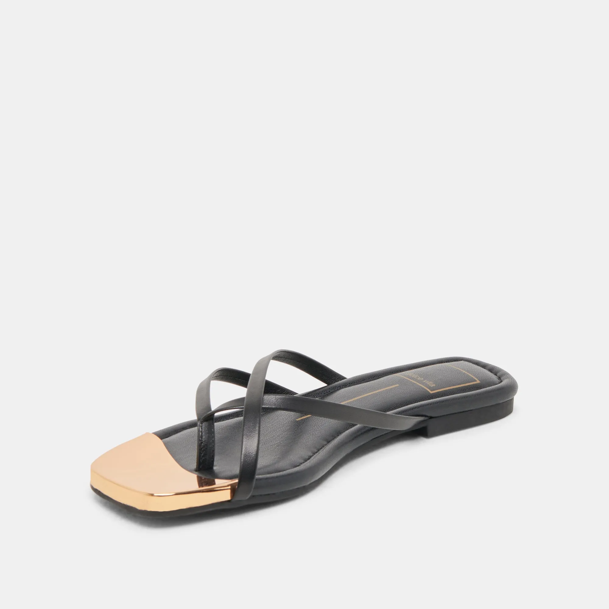 LAGUNA SANDALS BLACK LEATHER Top-rated Glam silhouette