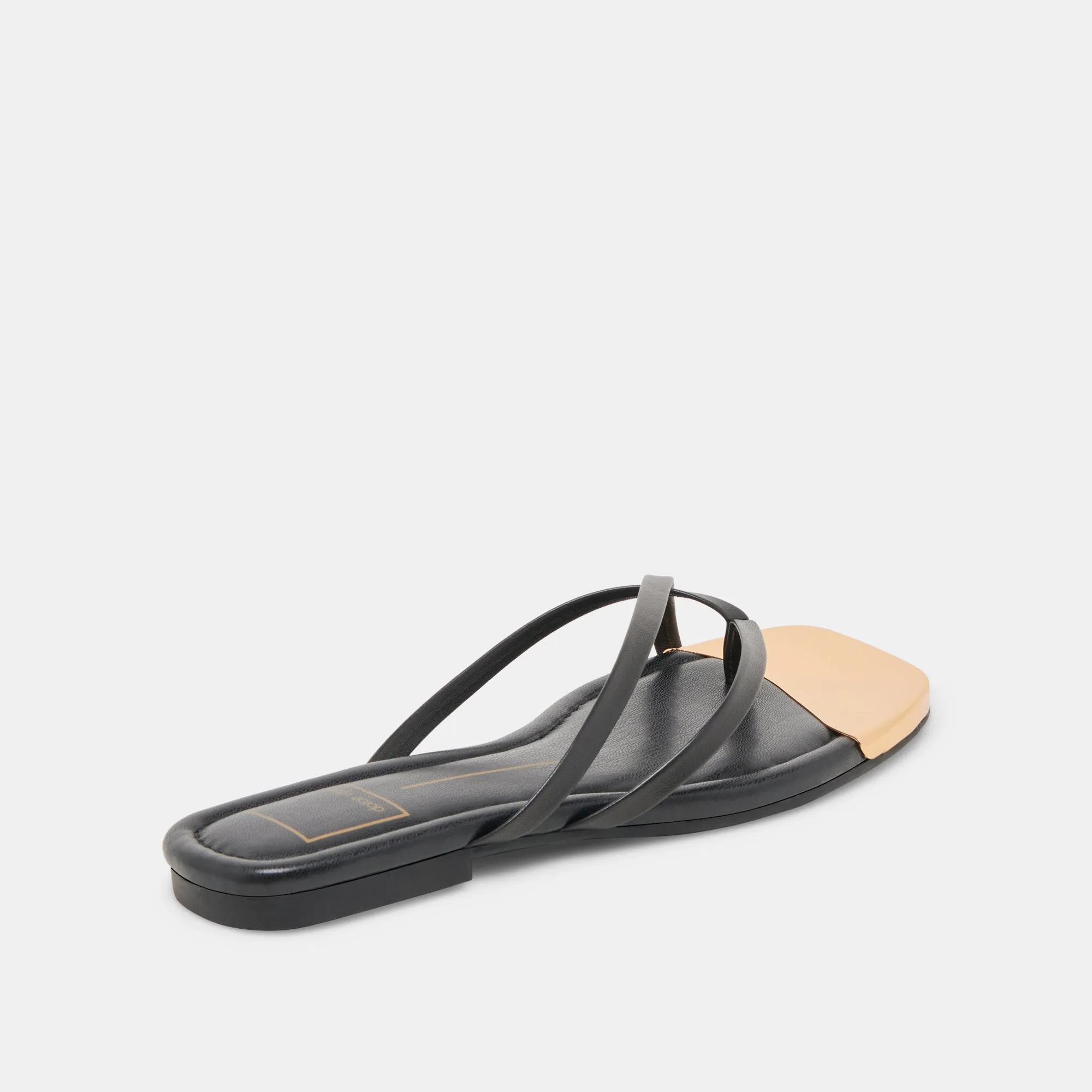 LAGUNA SANDALS BLACK LEATHER Lightweight Composite Material