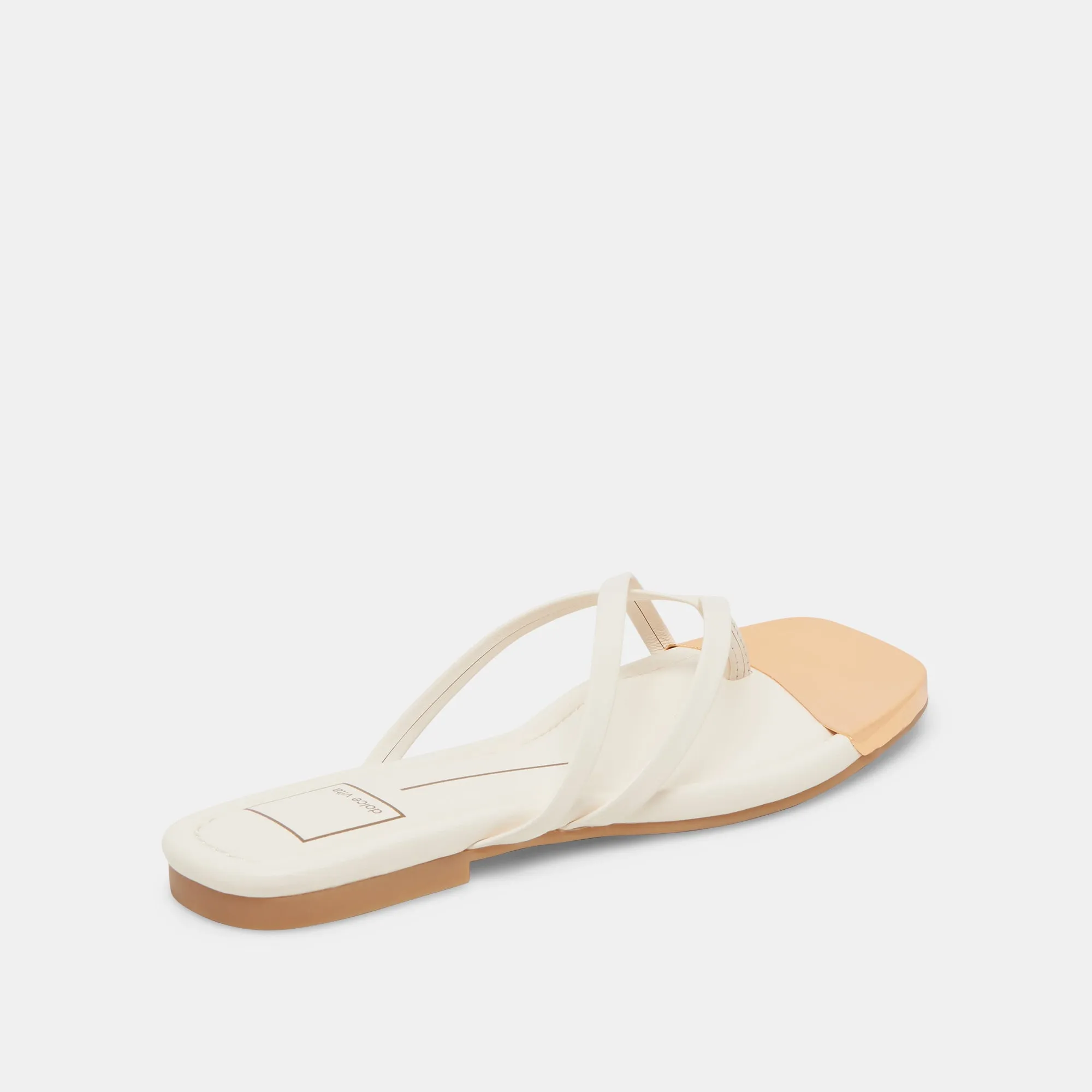 LAGUNA SANDALS OFF WHITE LEATHER Timeless arch