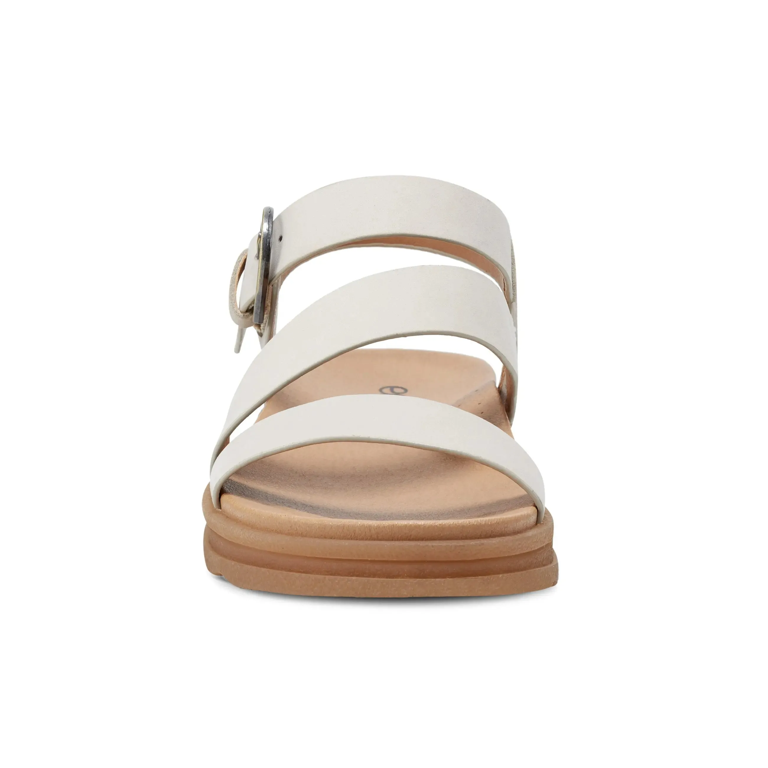 Lainey Casual Strappy Round Toe Flat Sandals Thermoregulating Insoles Anti Fatigue Technology