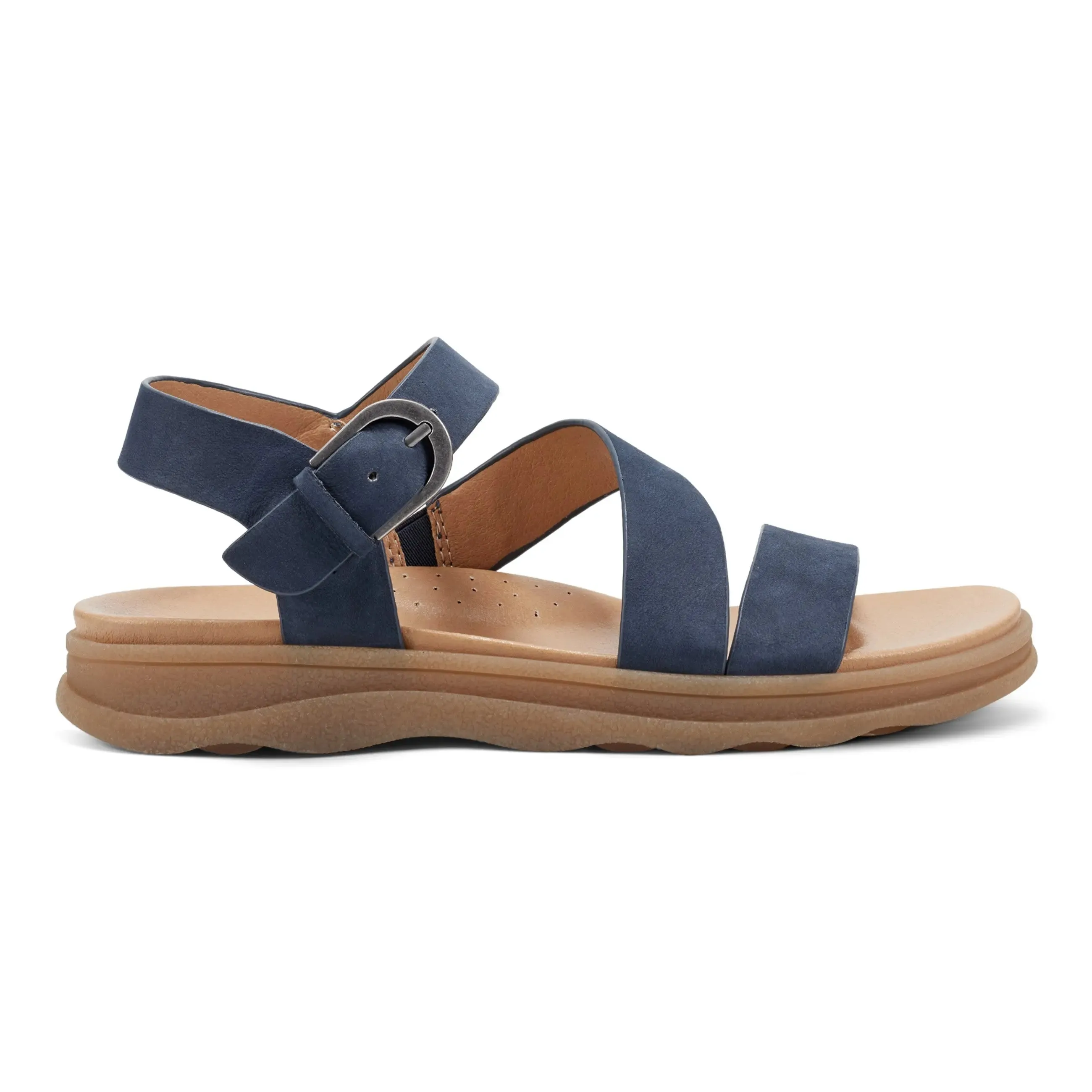 Ultra-soft piece All-around traction Lainey Casual Strappy Round Toe Flat Sandals