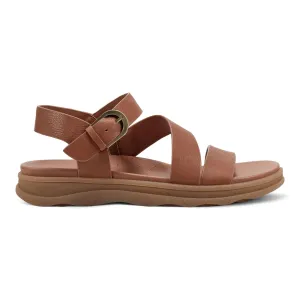 speed - promotion - level Cushioned arch Lainey Casual Strappy Round Toe Flat Sandals