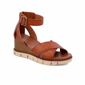 LAURI - COGNAC Structured silhouette Ergonomic Heel Cup