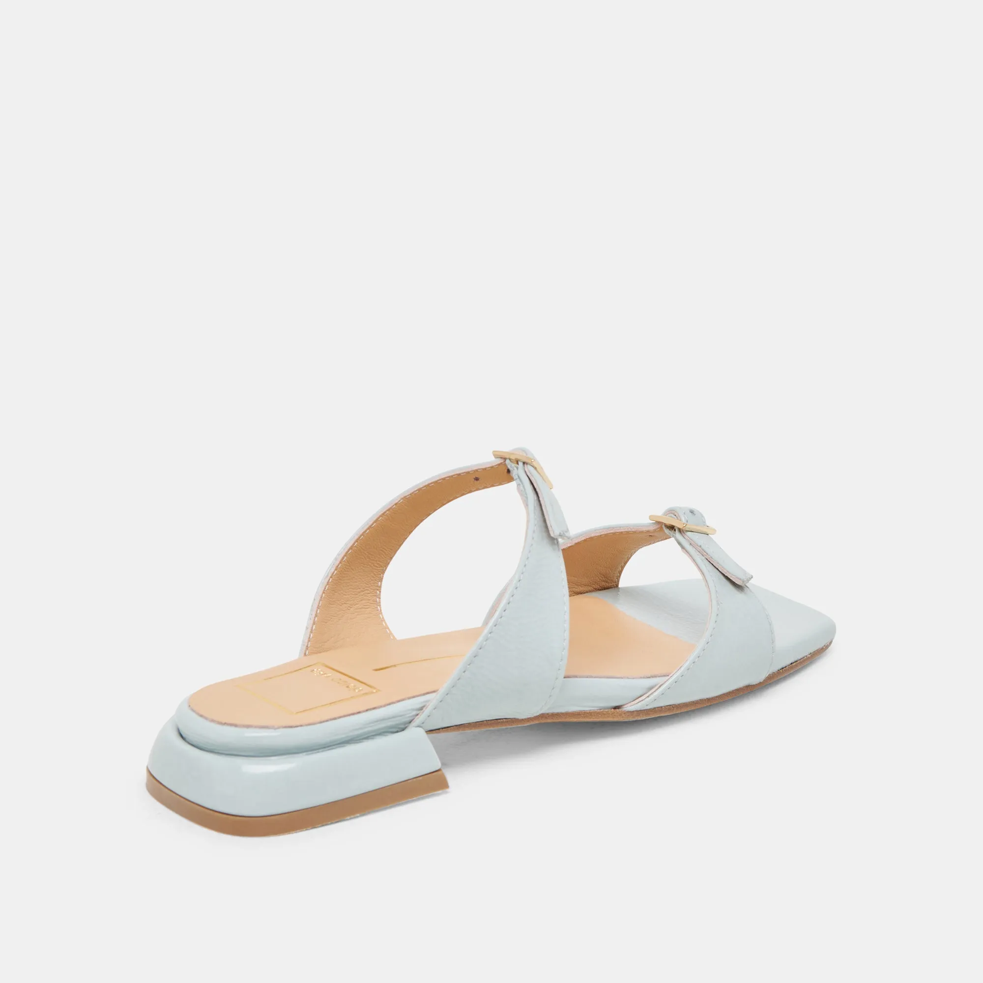LAVERN SANDALS ICE BLUE CRINKLE PATENT active seniors' comfort