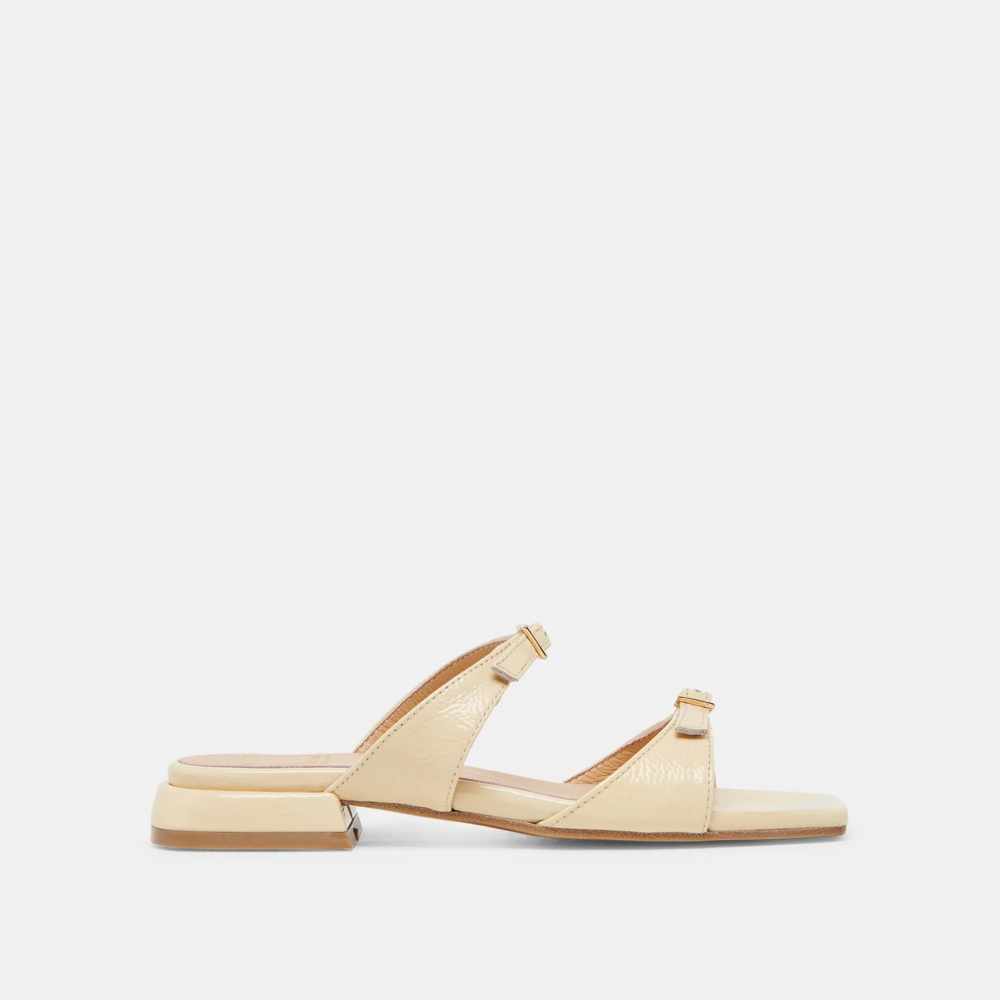 LAVERN SANDALS LIGHT YELLOW CRINKLE PATENT Dynamic Flex Technology