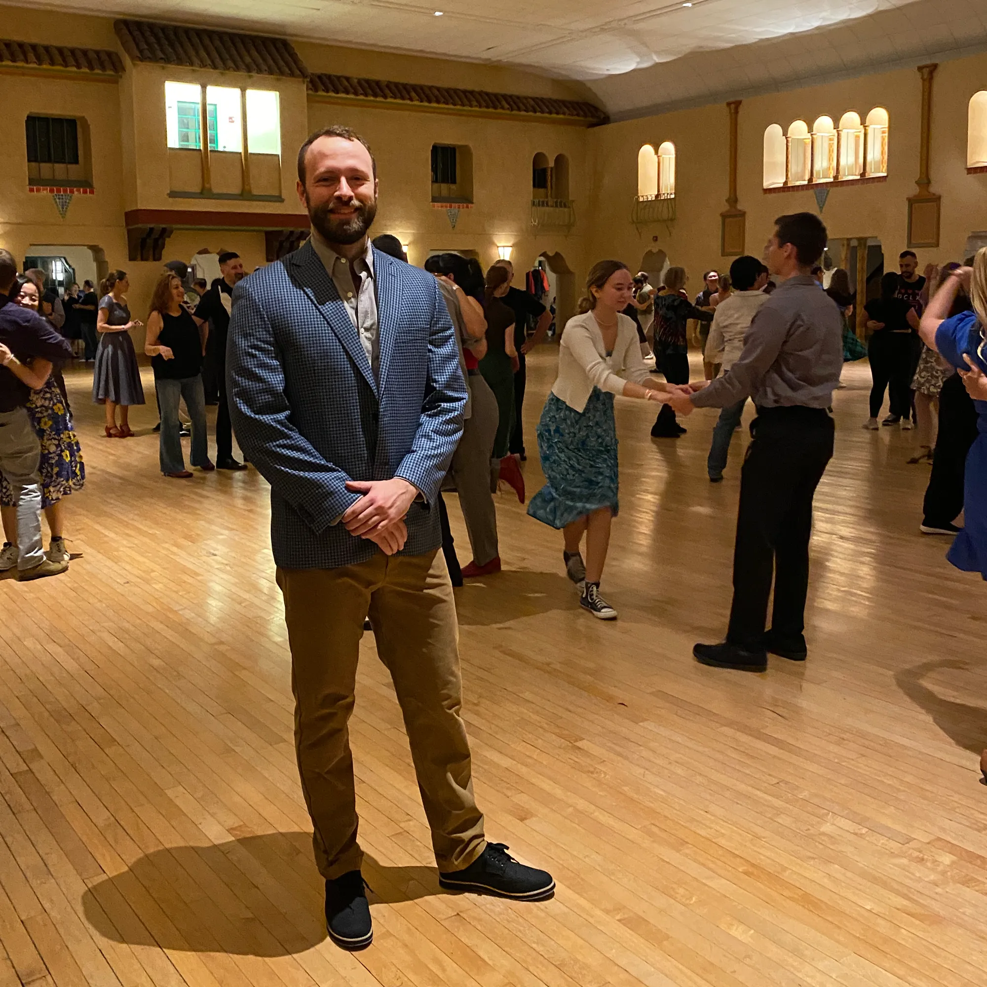 decorative right - foot Aris Allen Men's Black Canvas Wingtip Feather Light Dance Shoes