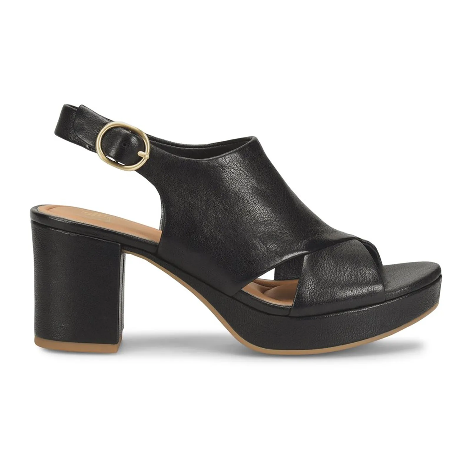 Sofft Liv Heeled Sandal (Women) - Black Non Slip Tread