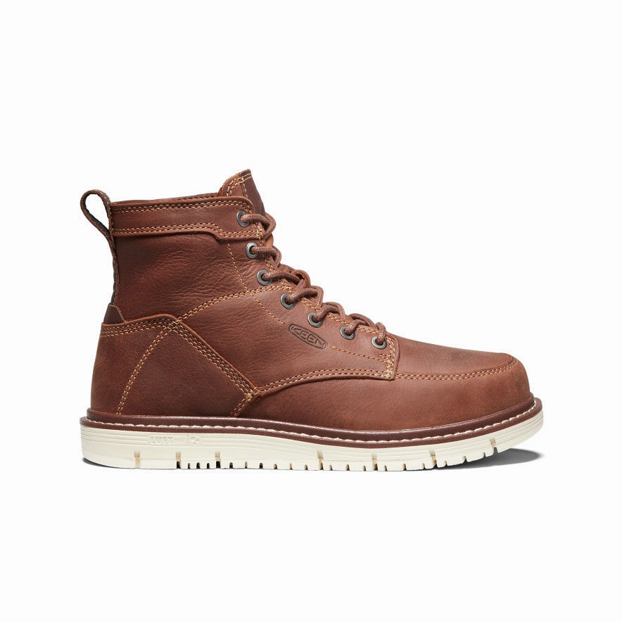 Adventurous Spirit ventilation channels Women's San Jose 6" Boot (Soft Toe)  |  Gingerbread/Off White