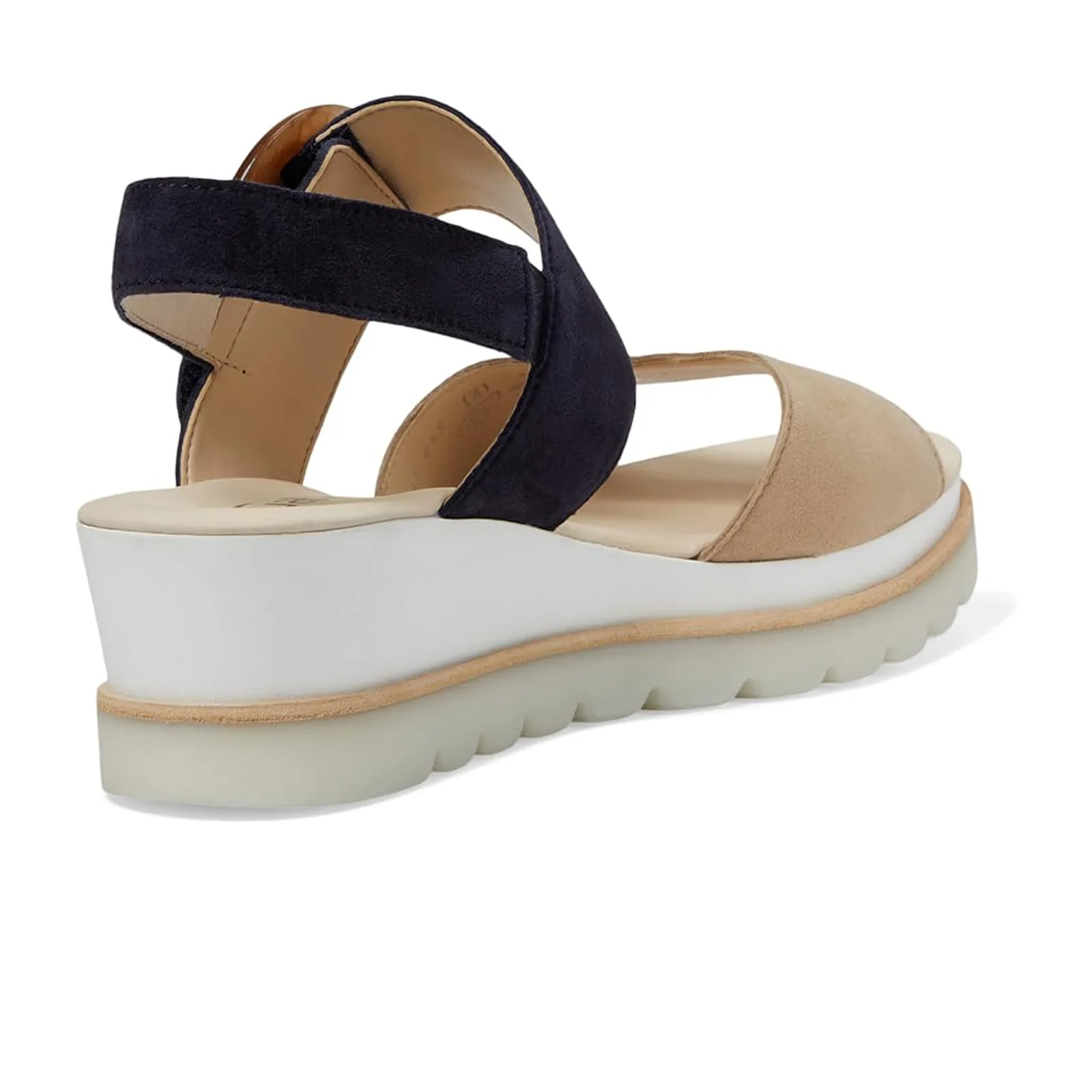 Gabor 645 Platform Wedge Sandal (Women) - Caramel/Atlantic Summer Ready