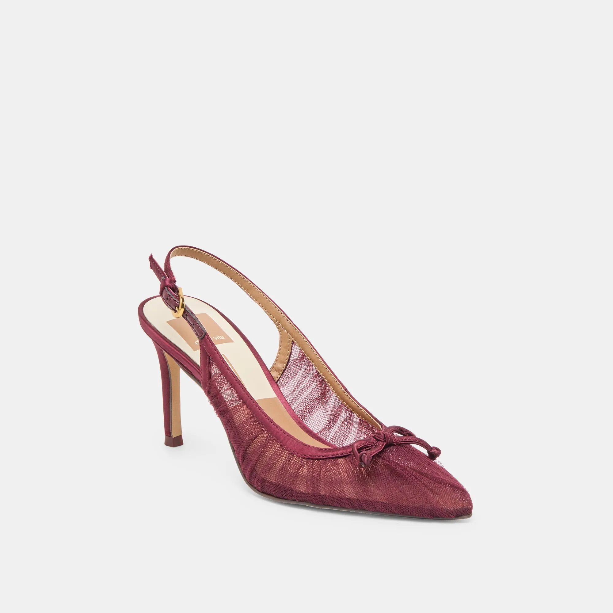 YELA HEELS CRANBERRY TULLE Sporty Look Sneakers