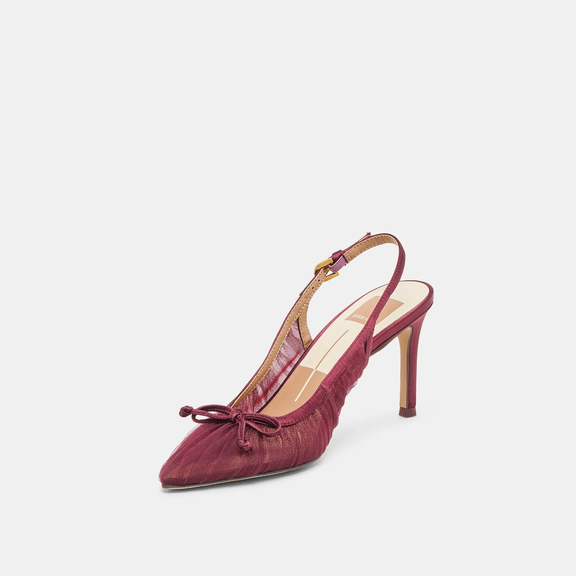 YELA HEELS CRANBERRY TULLE Breathable flair