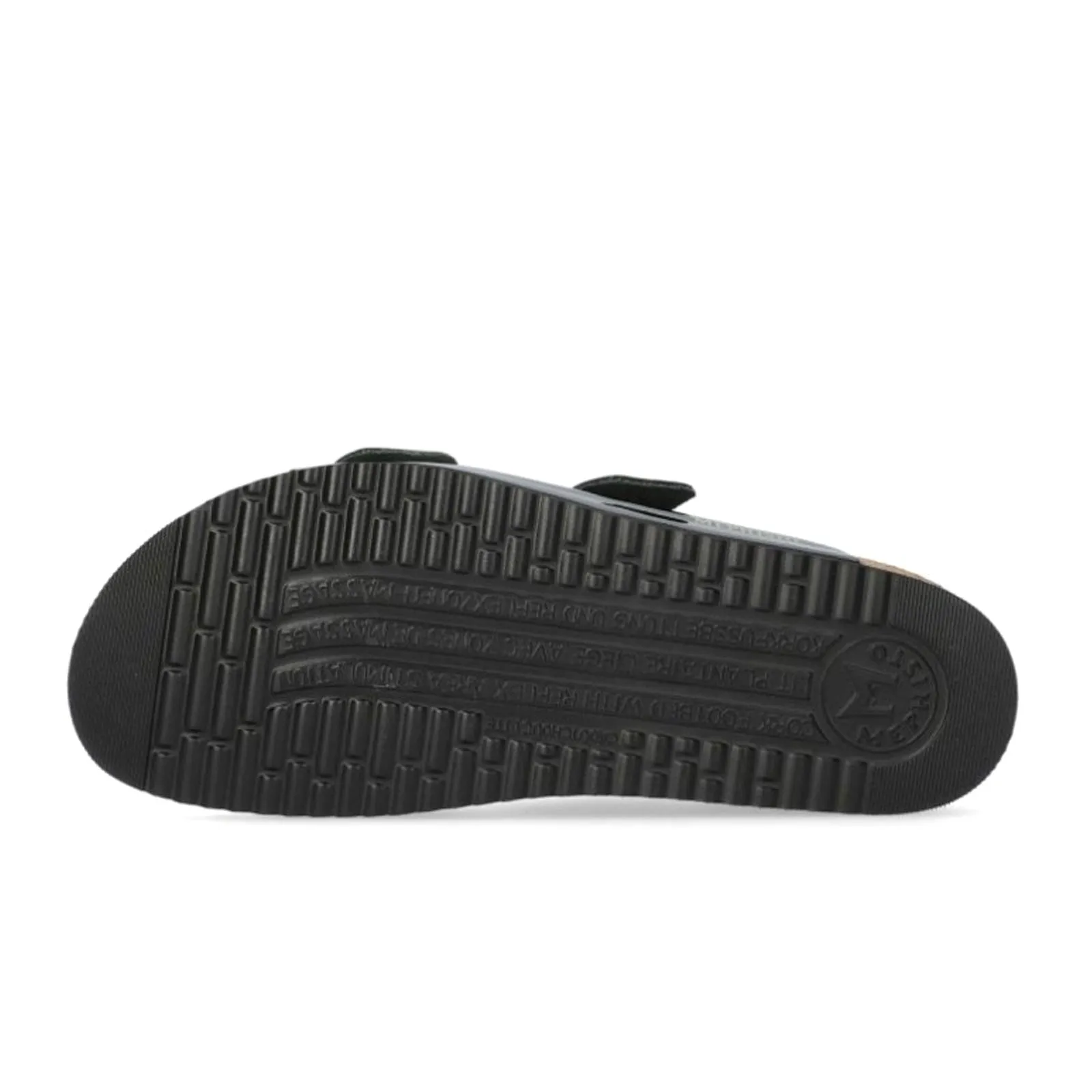 Mephisto Hester Slide Sandal (Women) - Black Vernis Fripe Minimalist