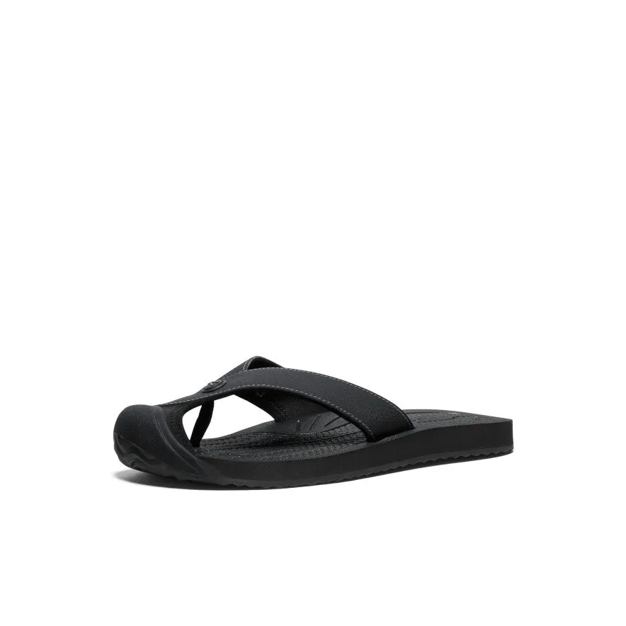 Men's Barbados Flip-Flop  |  Black/Steel Grey Slip Fit Shoes Easy on off