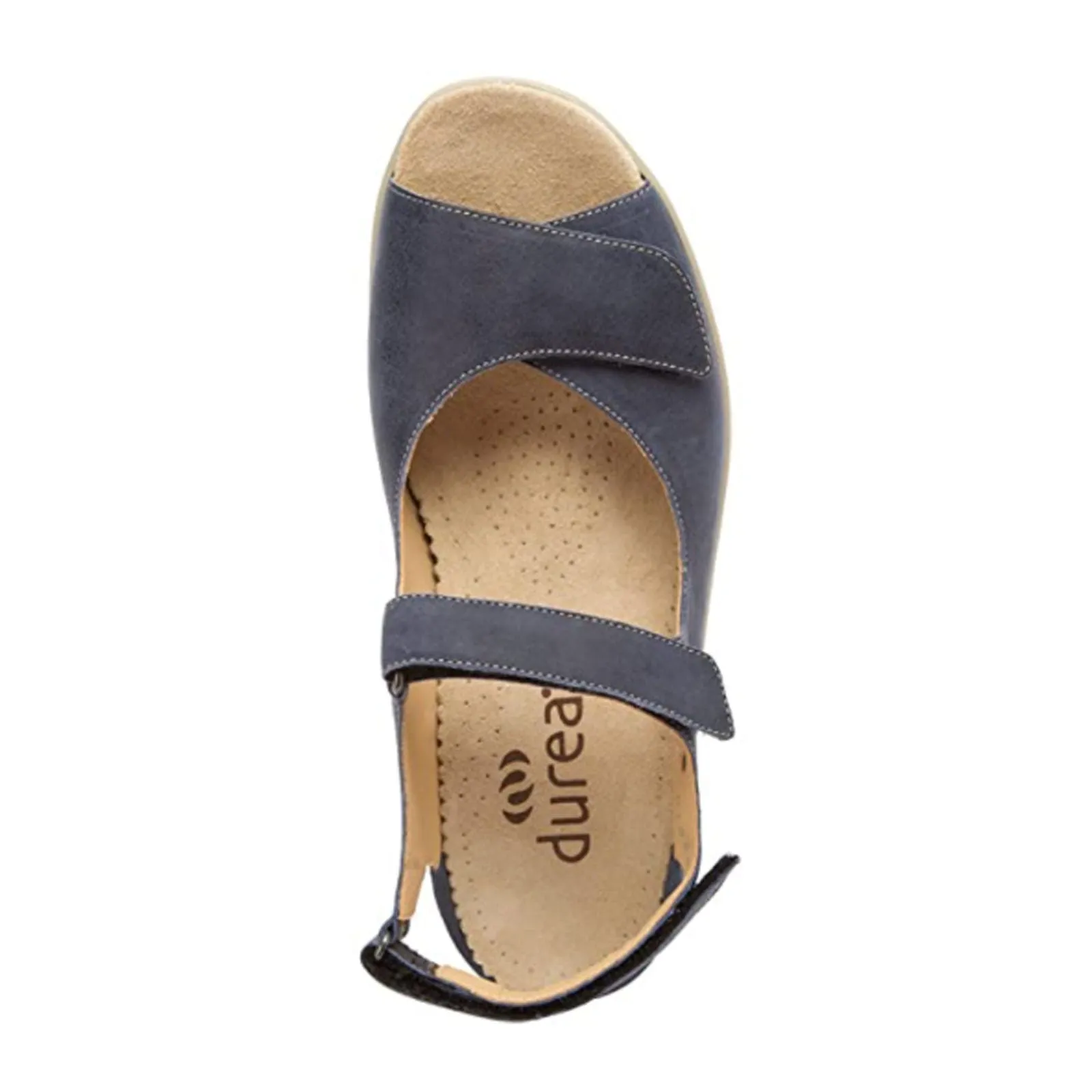 Durea Cheryl Wedge Sandal (Women) - Blue Cushioned heel