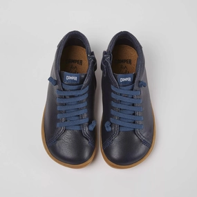 Camper PEU CAMI Kids Dark Blue Ankle Boots Total Ease