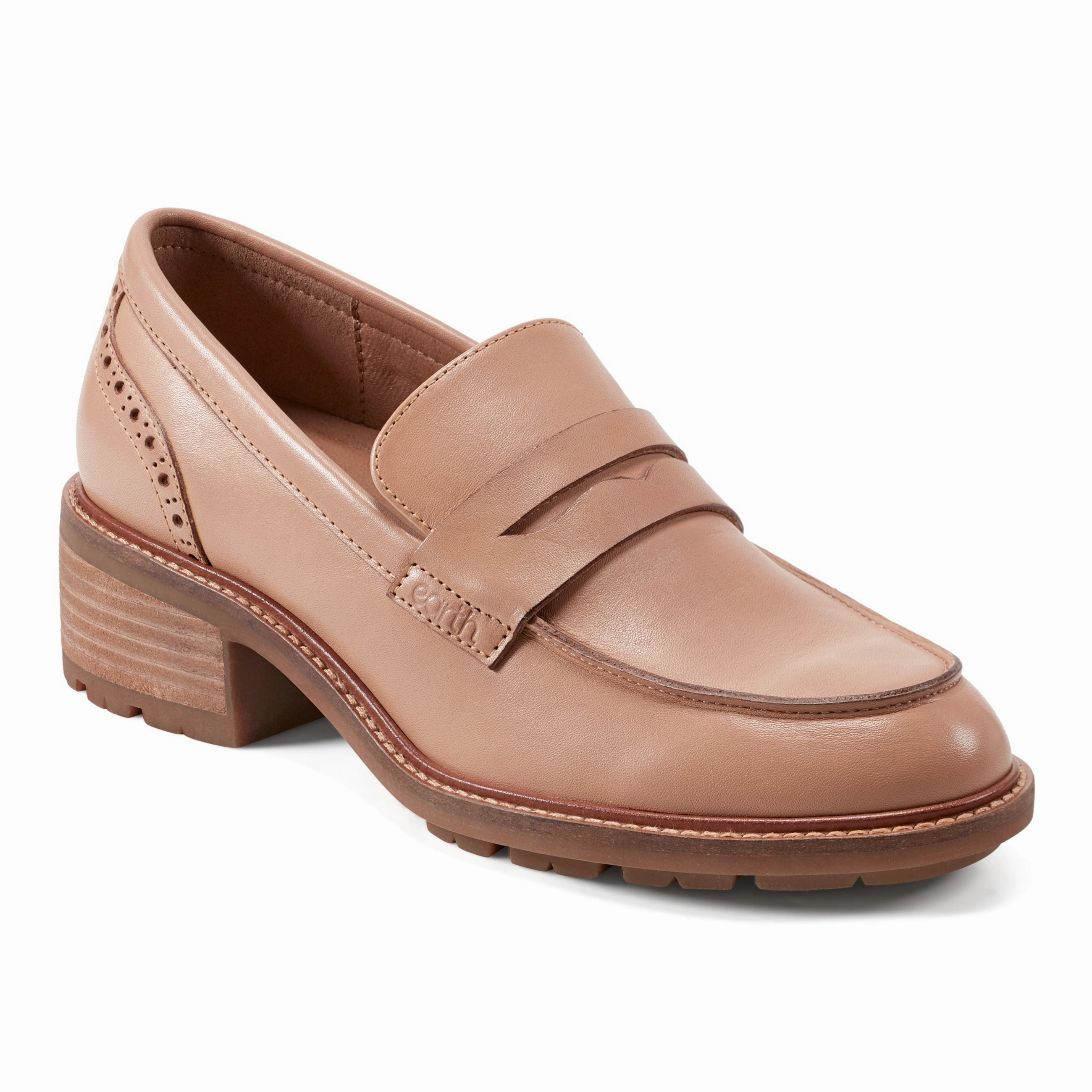 Lindy Almond Toe Casual Slip-on Penny Loafers Comfortable Walkers