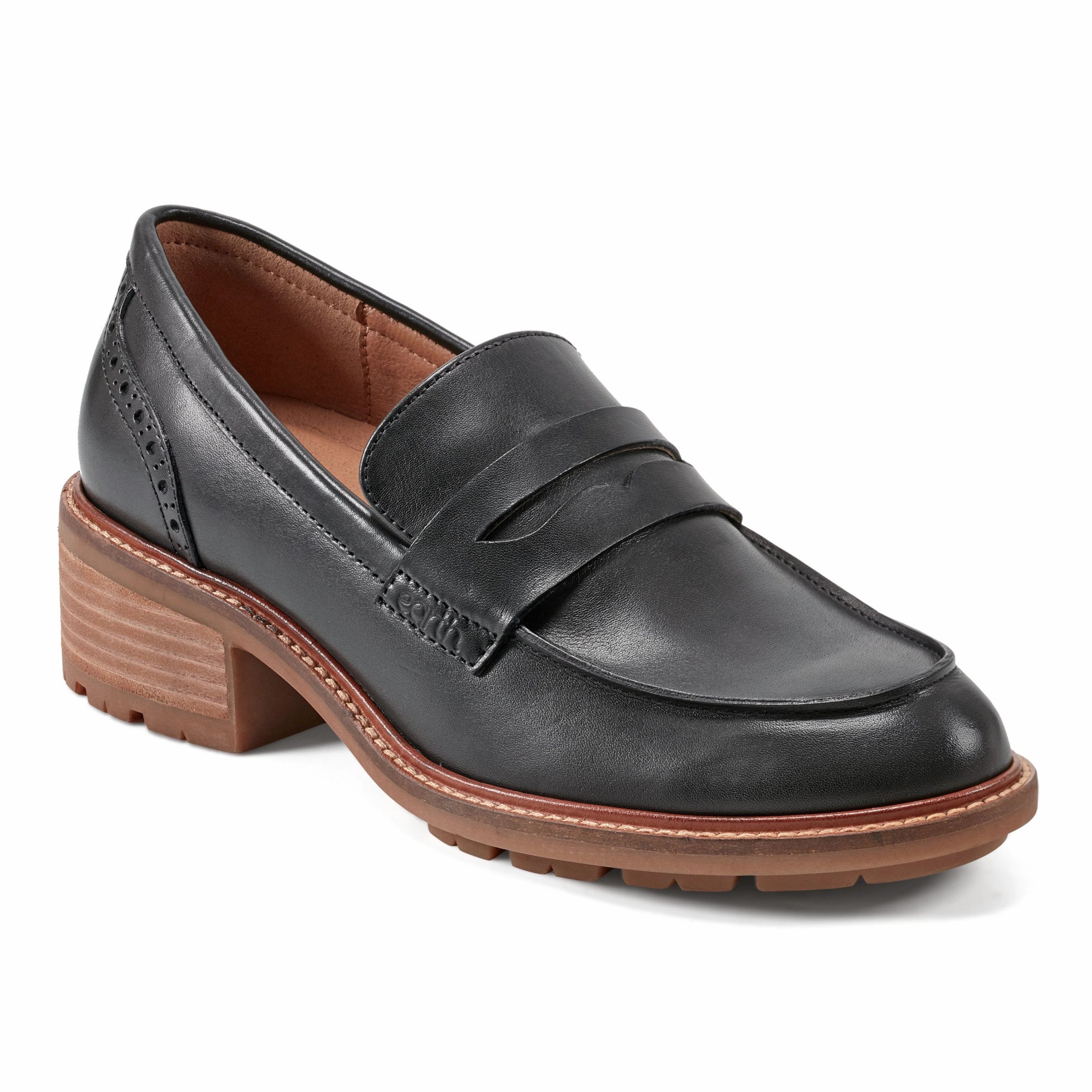 Non-Slip Sole Lindy Almond Toe Casual Slip-on Penny Loafers