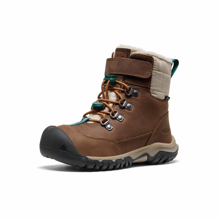 Classic Color Little Kids' Kanibou Waterproof Winter Boot  |  Dark Earth/Roasted Pecan