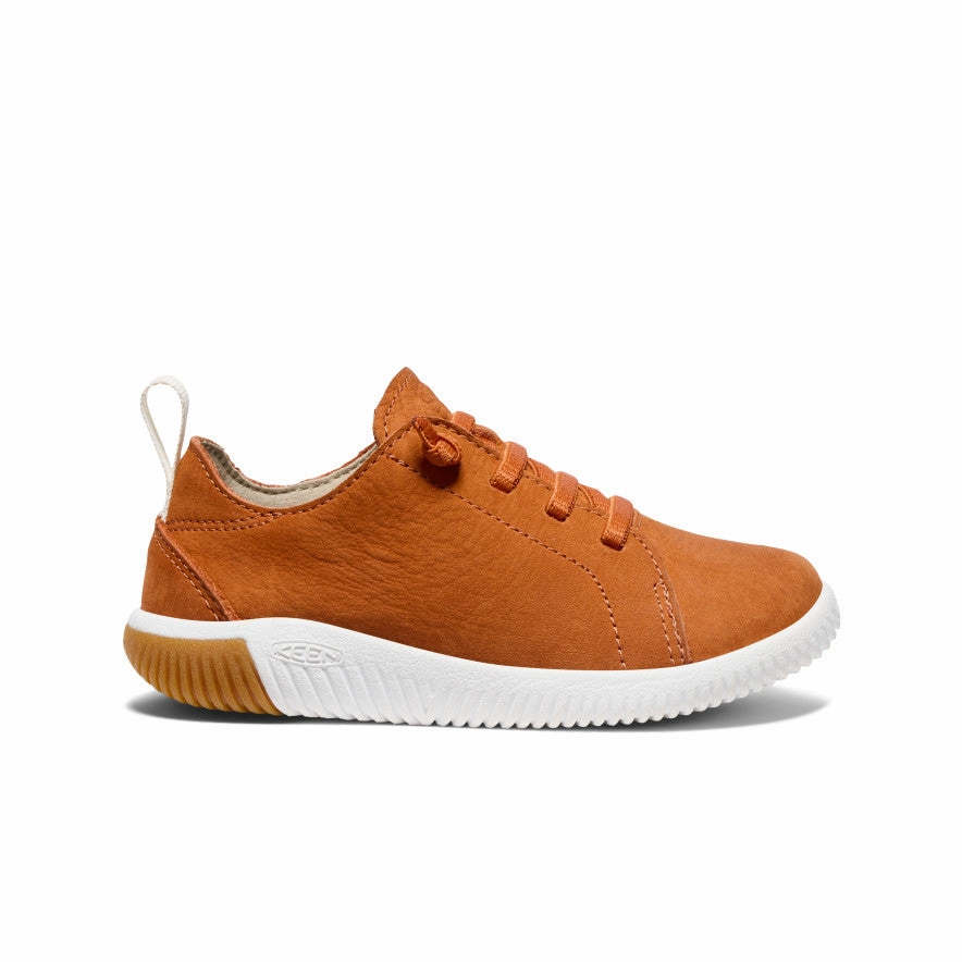 Little Kids' KNX Leather Sneaker  |  Gold Flame/Star White Odor-resistant All Weather Performance