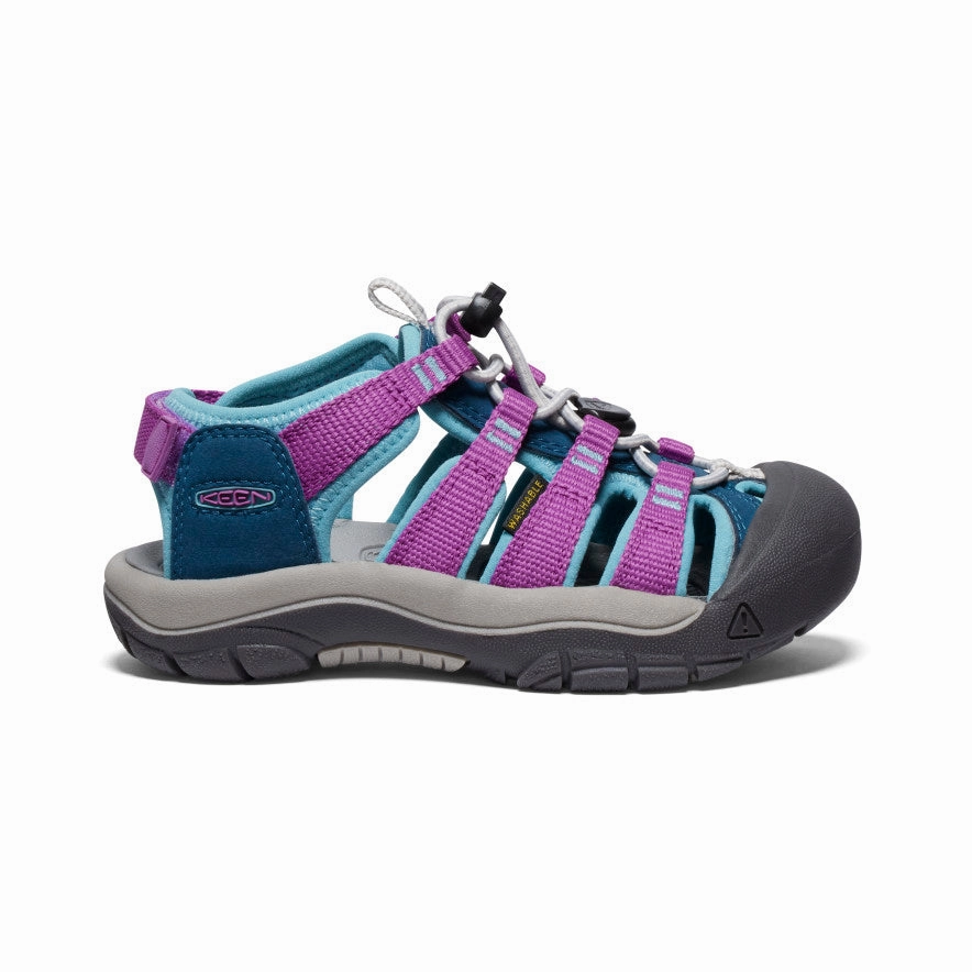 Ultraviolet Resistant Webbing Weather Easy Little Kids' Newport Boundless Sandal  |  Legion Blue/Willowherb