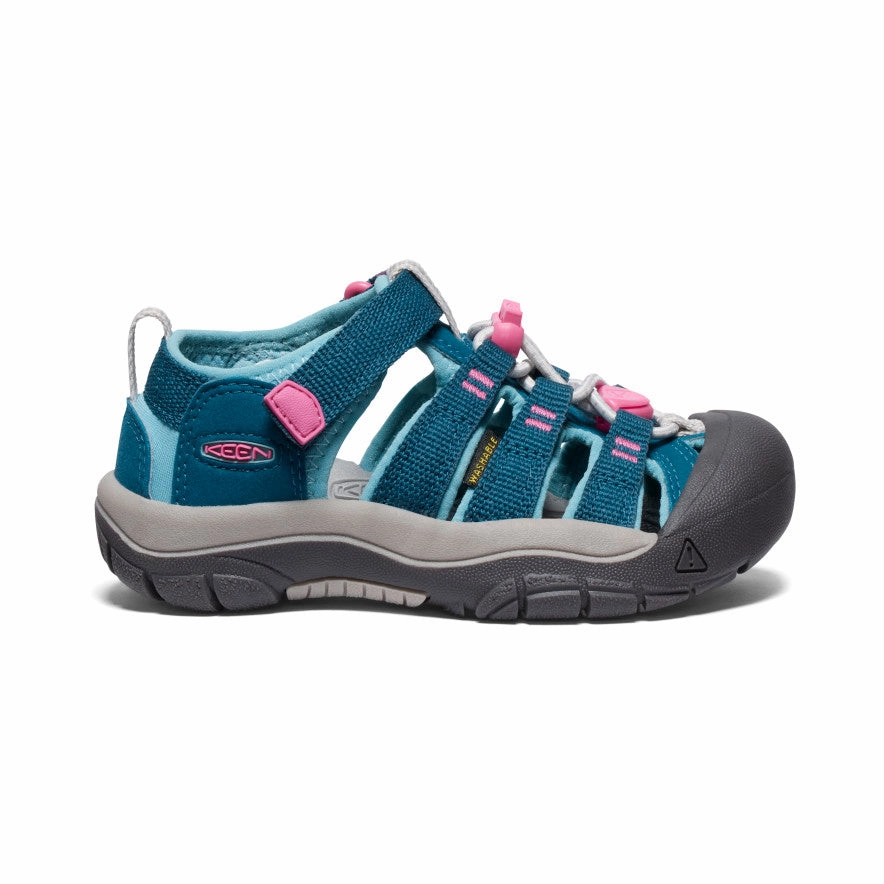 Little Kids' Newport H2  |  Legion Blue/Hot Pink Sleek Vacation Sandals Seam Free Toe Box