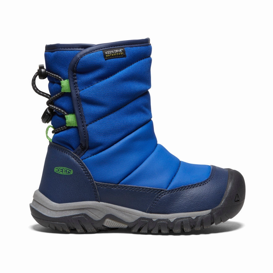 Crisp Look Functional Build Little Kids' Puffrider Waterproof Winter Boot  |  Naval Academy/Surf