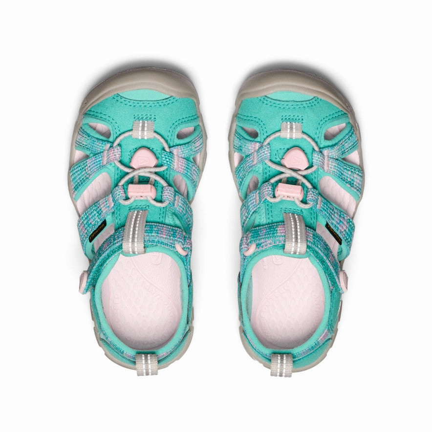 Friend Meet Beach Mode Little Kids' Seacamp II CNX  |  Bright Aqua/Giggle Pink