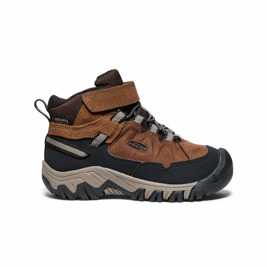 Little Kids' Targhee IV Waterproof Hiking Boot  |  Bison/Brindle Silver Glow