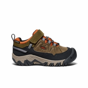 Low - cost Little Kids' Targhee IV Waterproof Hiking Shoe  |  Dark Olive/Gold Flame