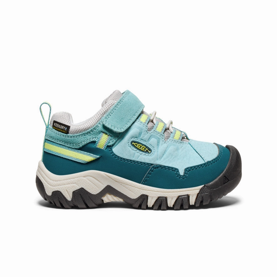 stylish user Little Kids' Targhee IV Waterproof Hiking Shoe  |  Reef Waters/Daiquiri Green