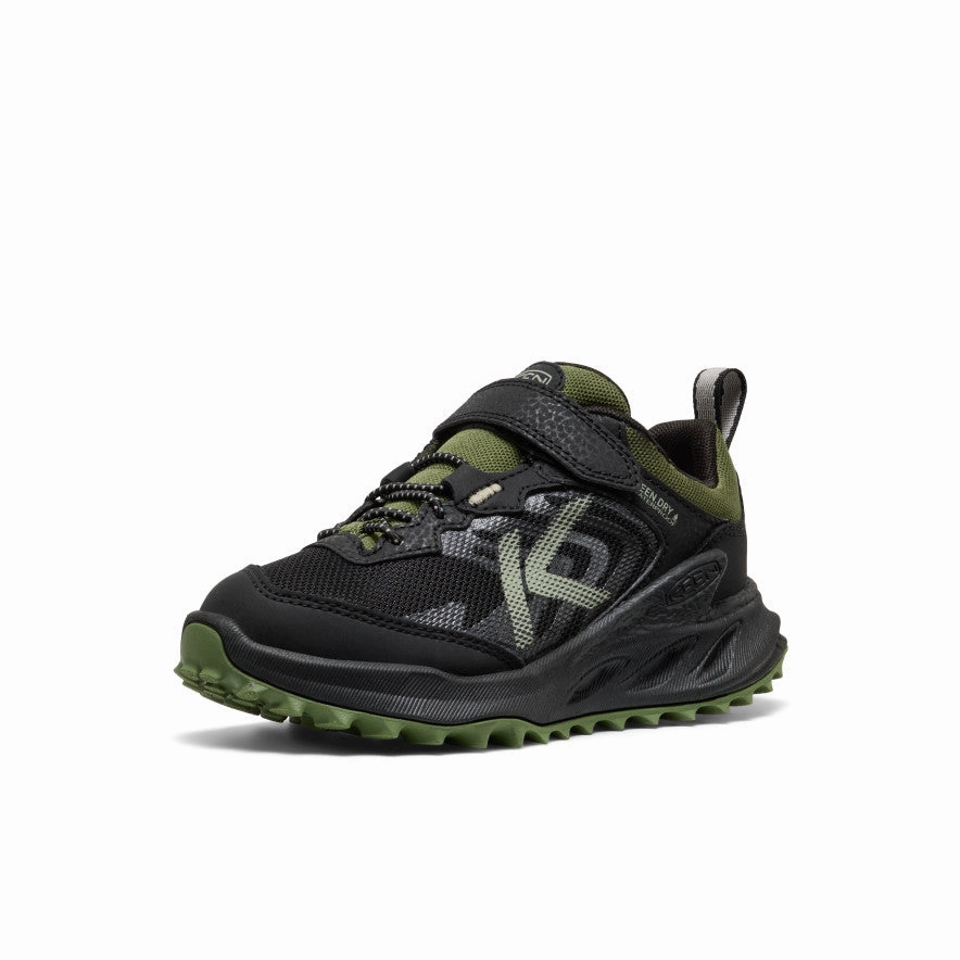 Little Kids' Zionic Waterproof Shoe  |  Black/Bronze Green Torsional Stability Control