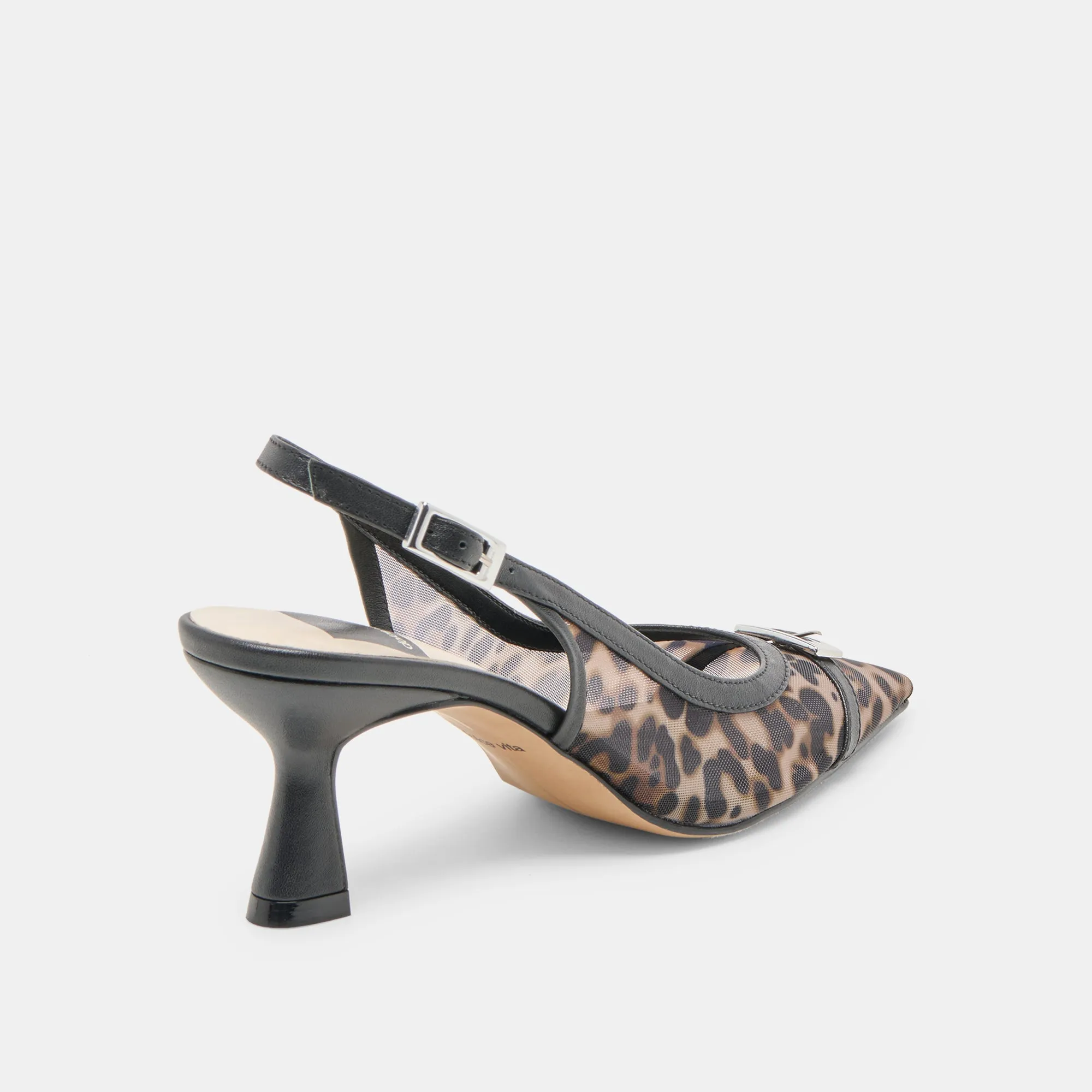 LORINE HEELS LEOPARD MESH Balance Sole