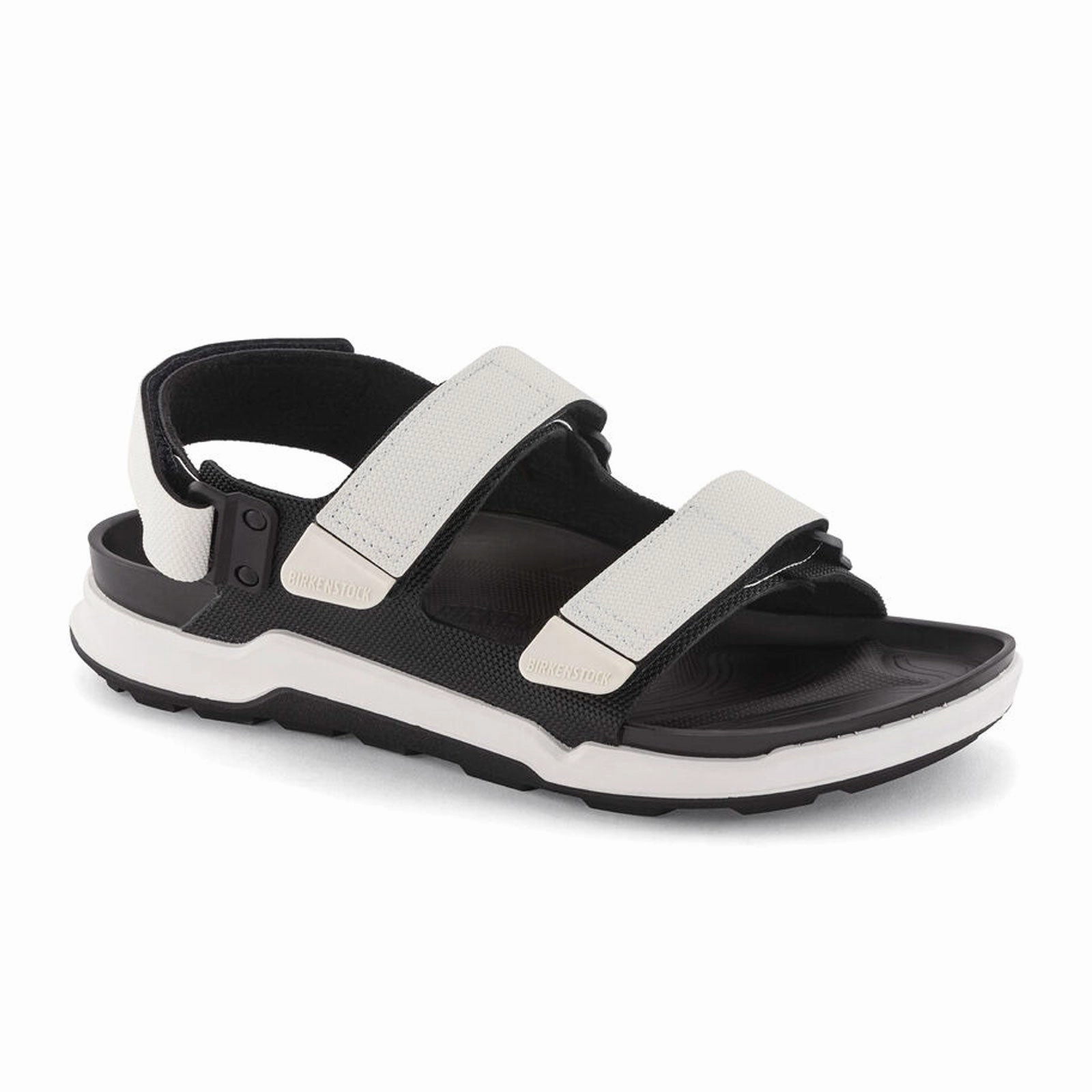 Double Stitched Seams Birkenstock Tatacoa CE Backstrap Sandal (Men) - Black/White Birko-Flor Futura