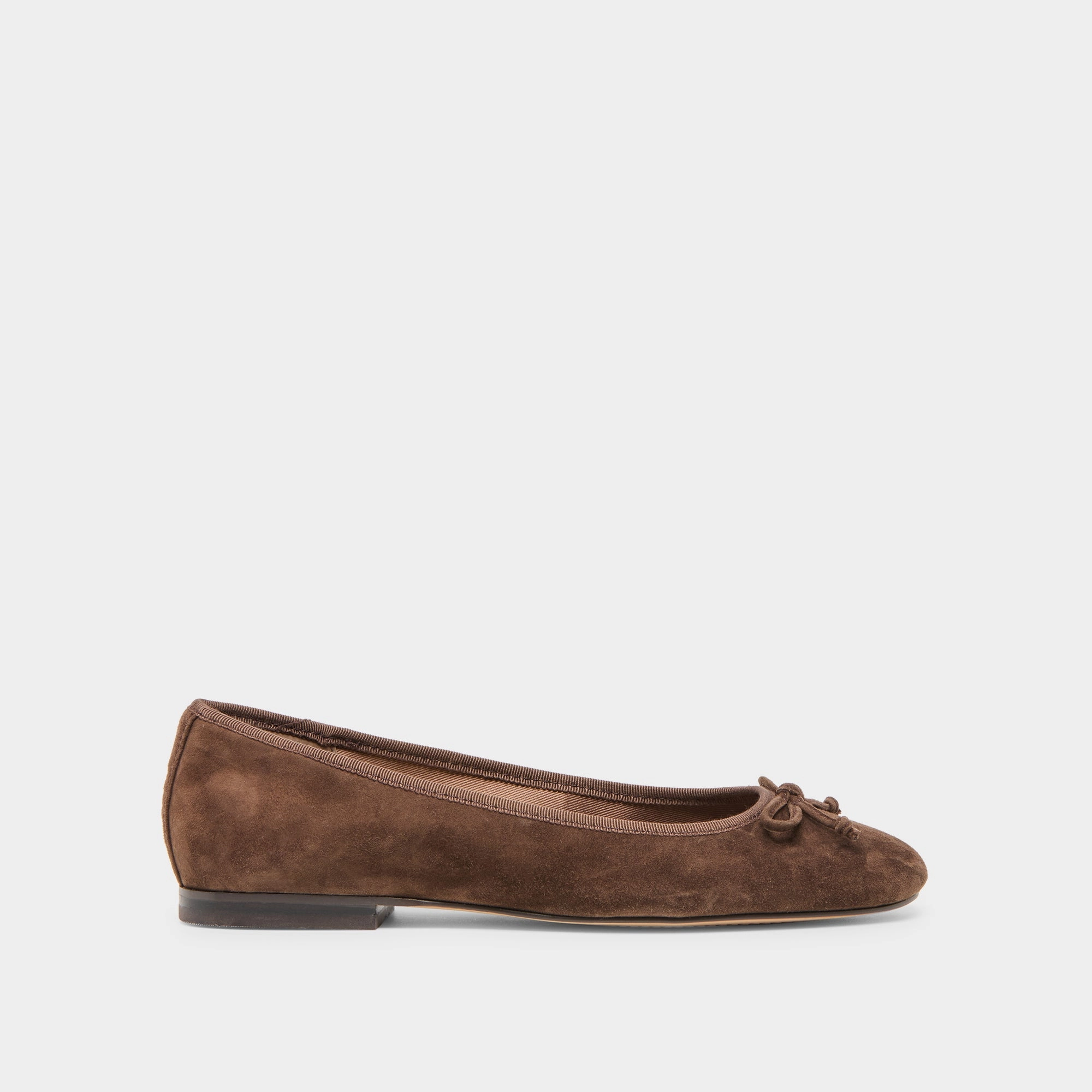 Party Ready All Day Glam RITLA BALLET FLATS DK BROWN SUEDE