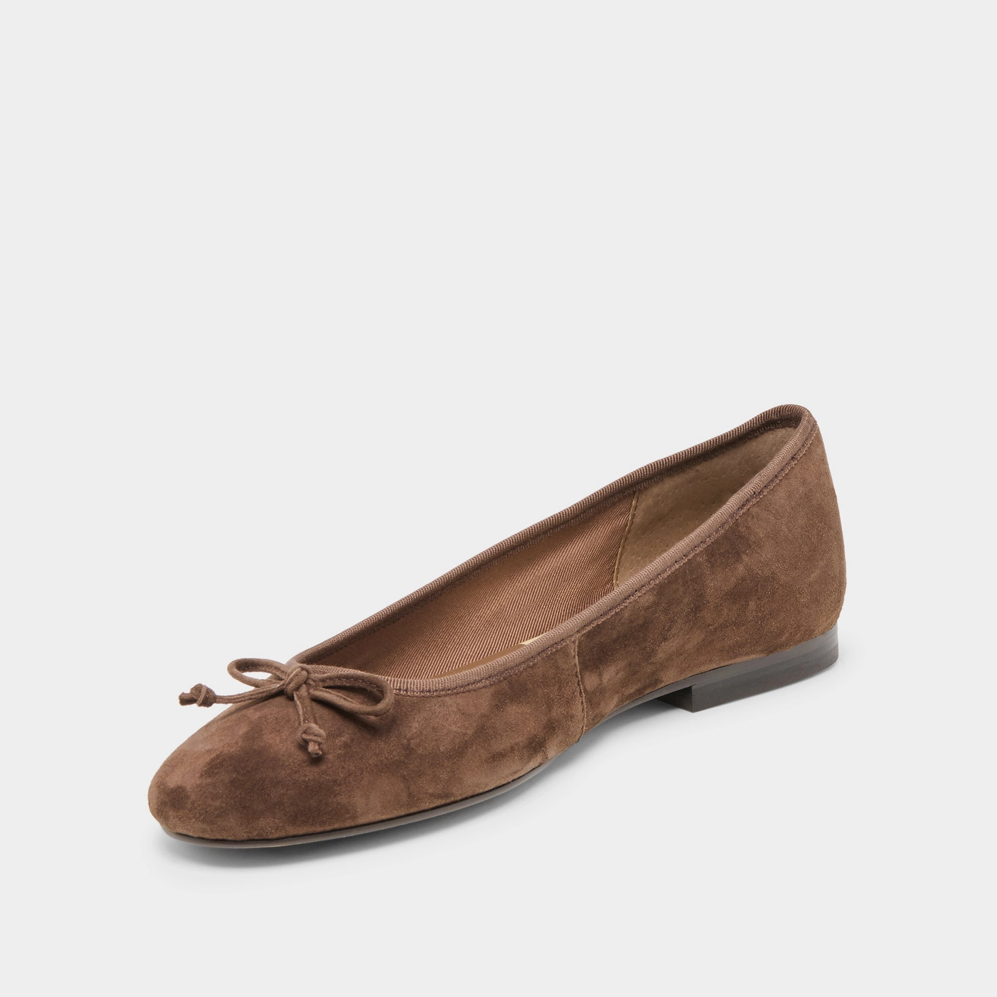 Soft Insole Street Ready RITLA BALLET FLATS DK BROWN SUEDE