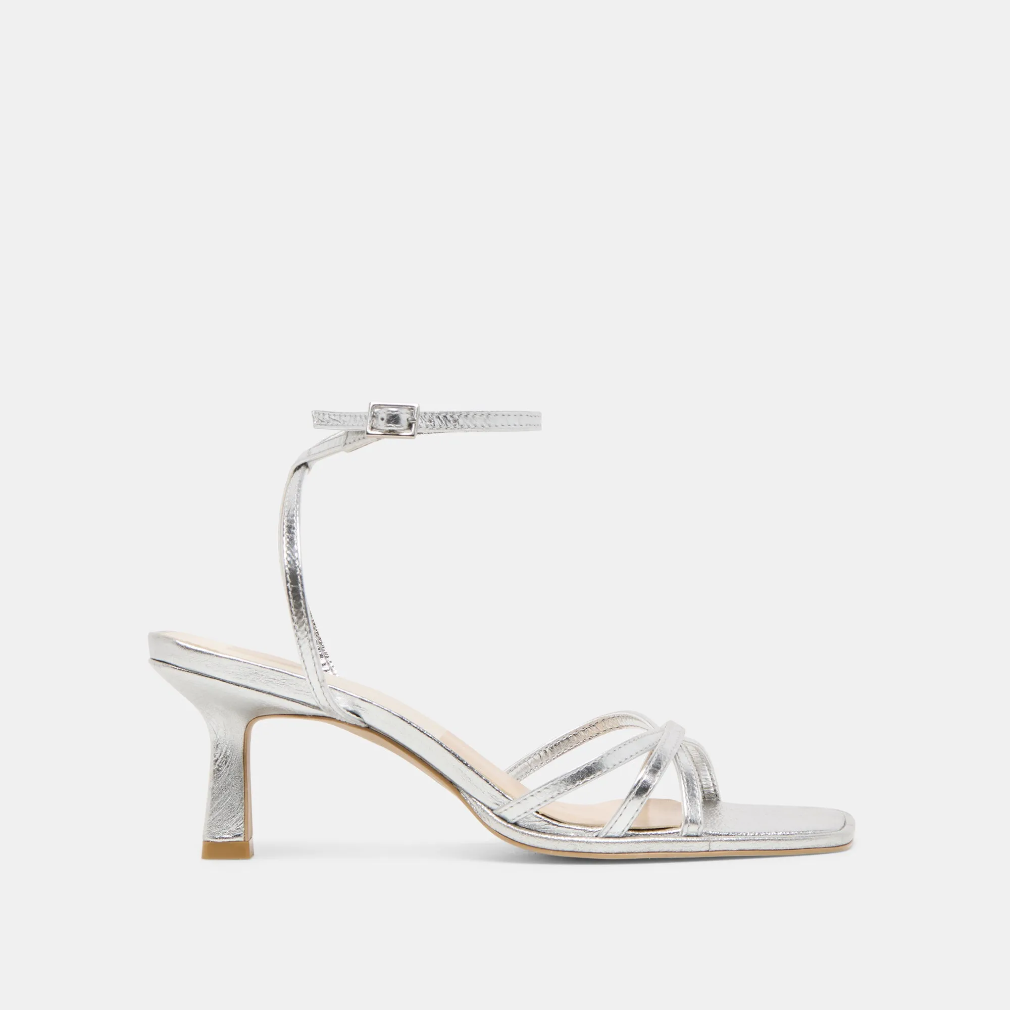 Rolling Transition MANJI HEELS SILVER METALLIC LEATHER
