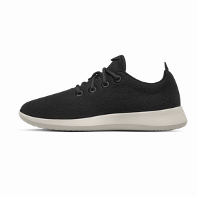 Volleyball Women's Wool Runner - True Black (Cream Sole)